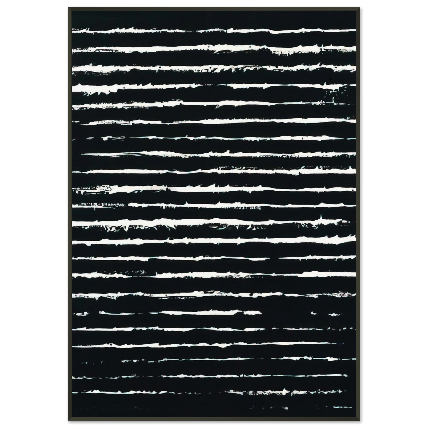 Pierre Soulages Peinture 243 x 181 cm 26 juin 1999 1999 Framed Art Print - Aluminum Frame - 21x29.7 cm / 8x12"