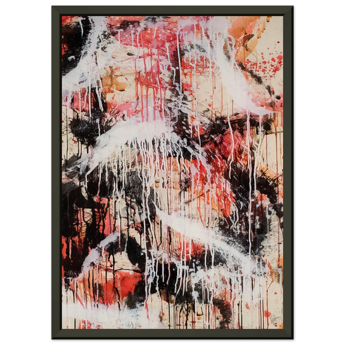 Norman Bluhm Untitled 1959 Framed Art Print - Aluminum Frame - 60x80 cm / 24x32 inches