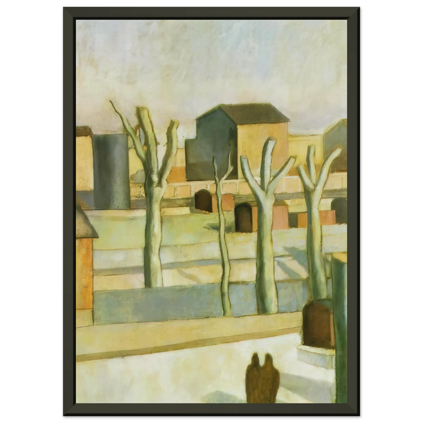 Salvador Dali THE STATION AT FIGUERAS Framed Art Print - Aluminum Frame - 70x100 cm / 28x40 inches