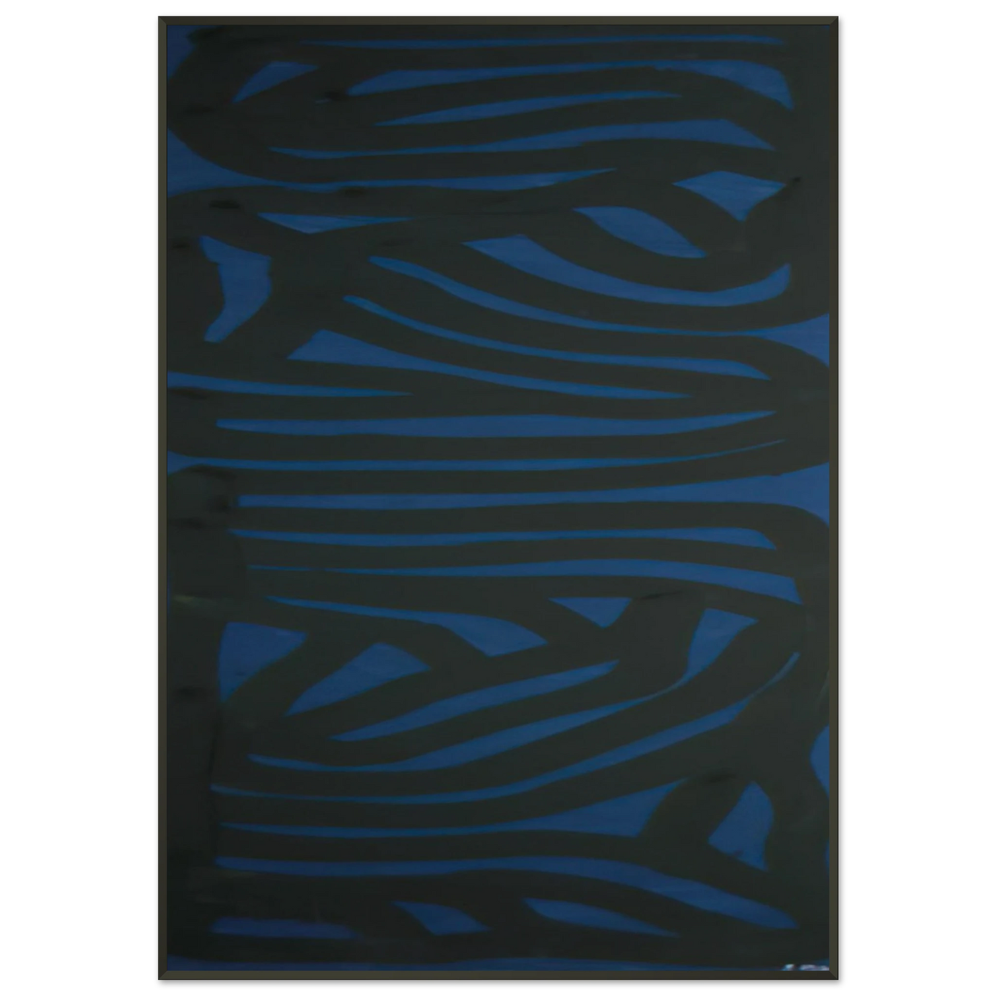 Sol LeWitt Blue Vertical Framed Art Print - Aluminum Frame - 21x29.7 cm / 8x12"