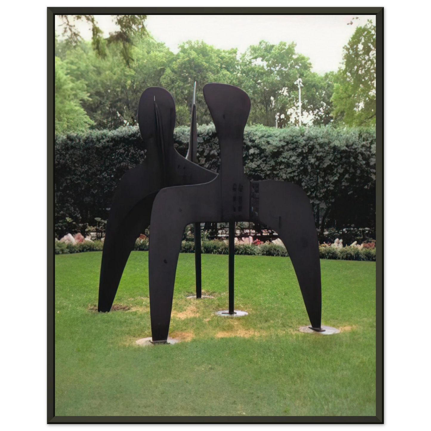 Alexander Calder THREE BOLLARDS 1970 Framed Art Print - Aluminum Frame - 70x100 cm / 28x40 inches