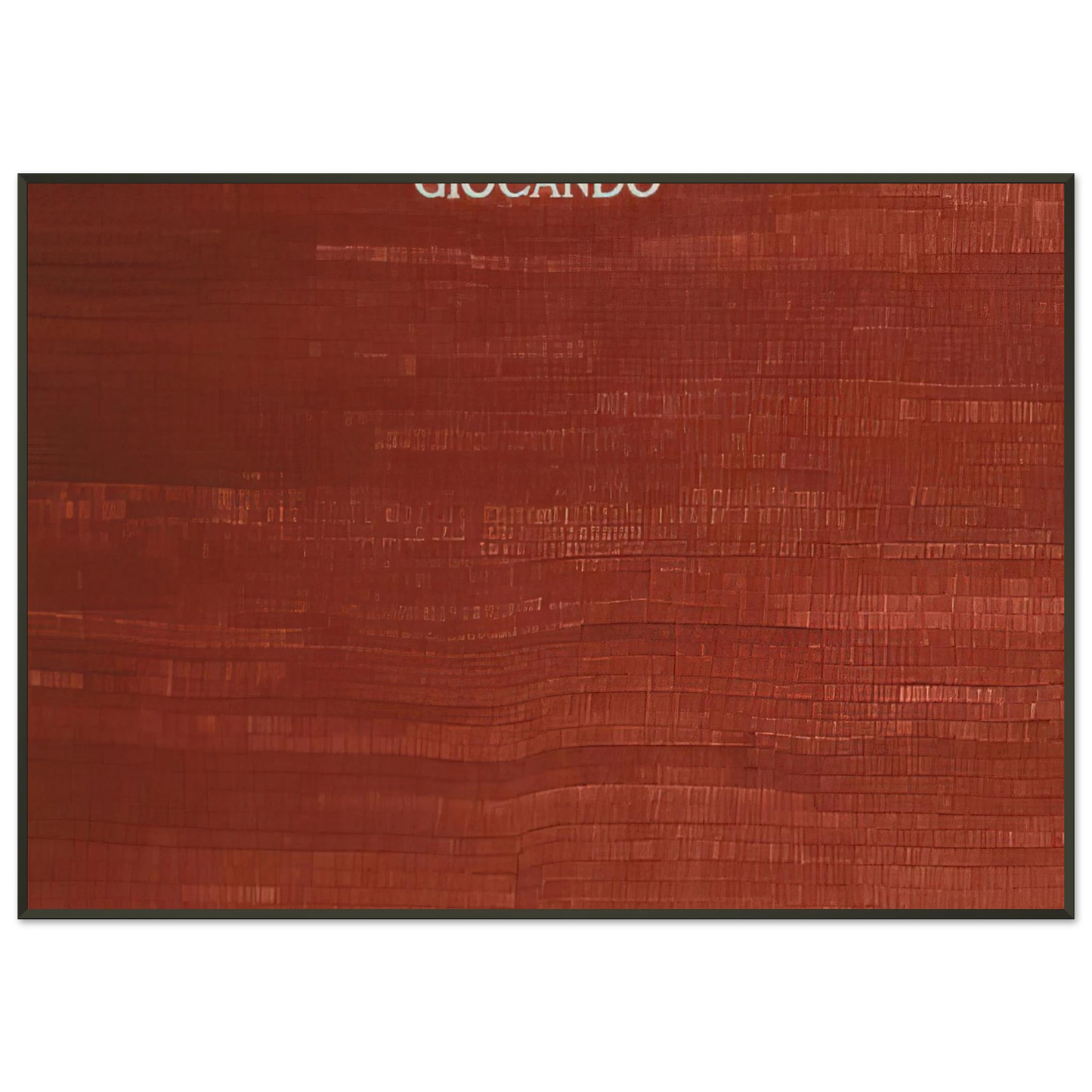 Alighiero Boetti GIOCANDO Framed Art Print - Aluminum Frame - 21x29.7 cm / 8x12"