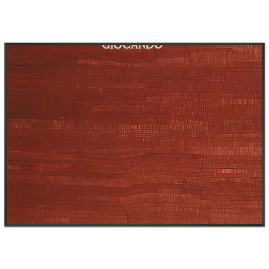 Alighiero Boetti  GIOCANDO Framed Art Print  - Aluminum Frame - 21x29.7 cm / 8x12"