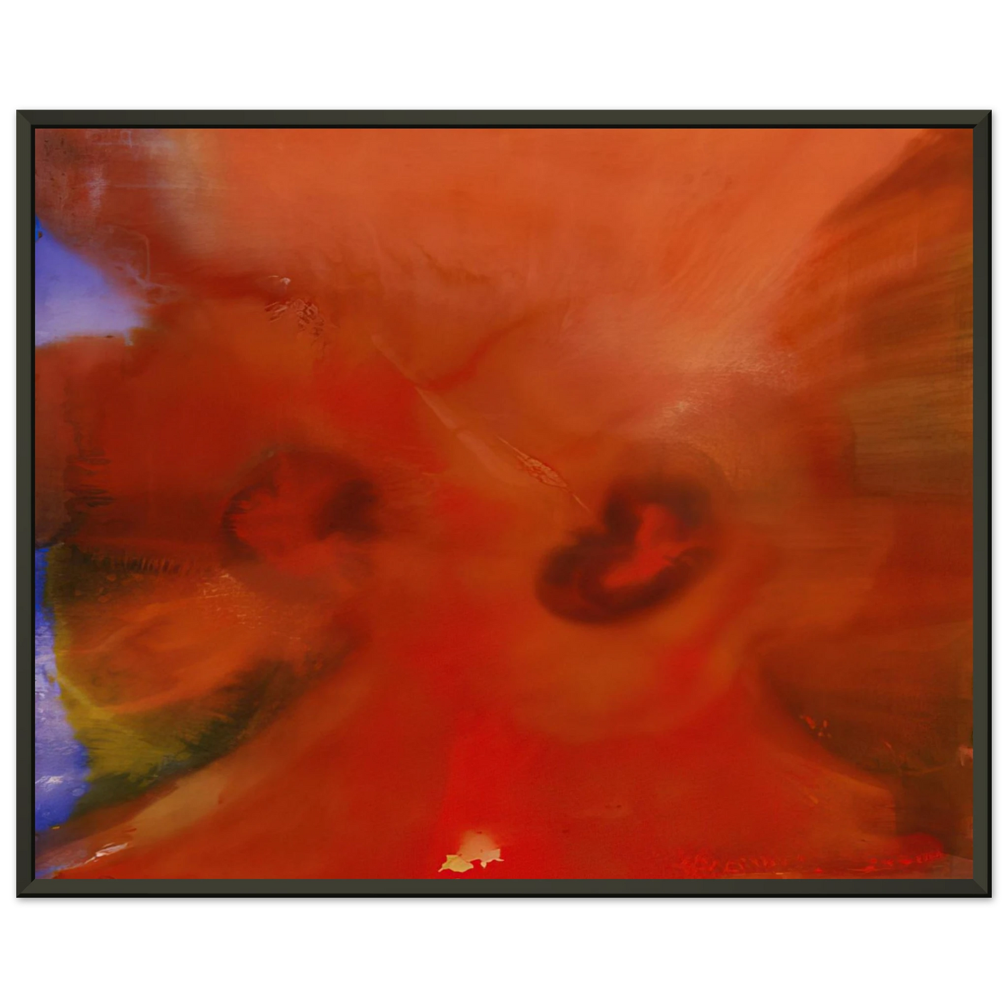 Sam Gilliam Red Petals Framed Art Print - Aluminum Frame - 60x80 cm / 24x32 inches