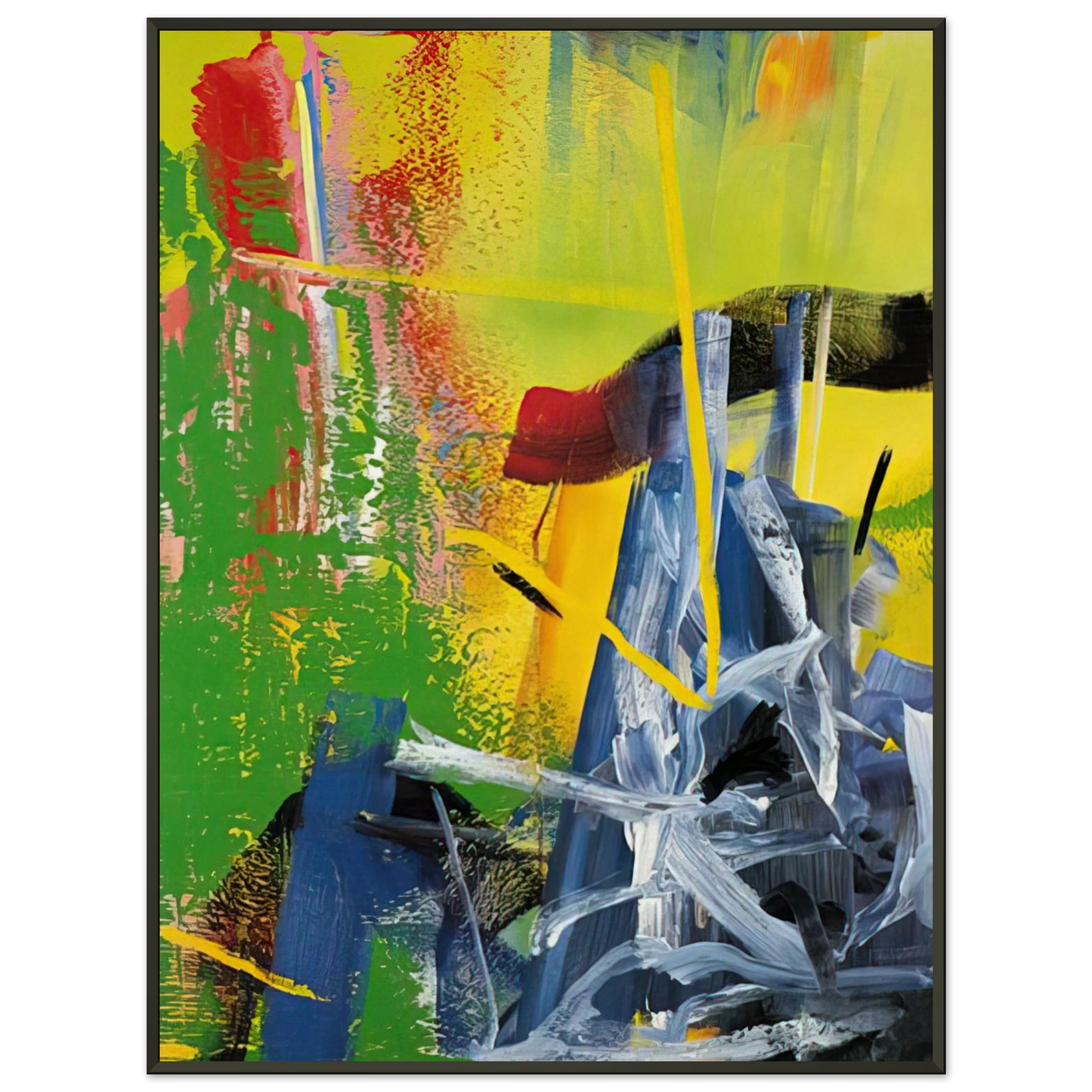 Gerhard Richter KORN Framed Art Print - Aluminum Frame - 70x100 cm / 28x40 inches