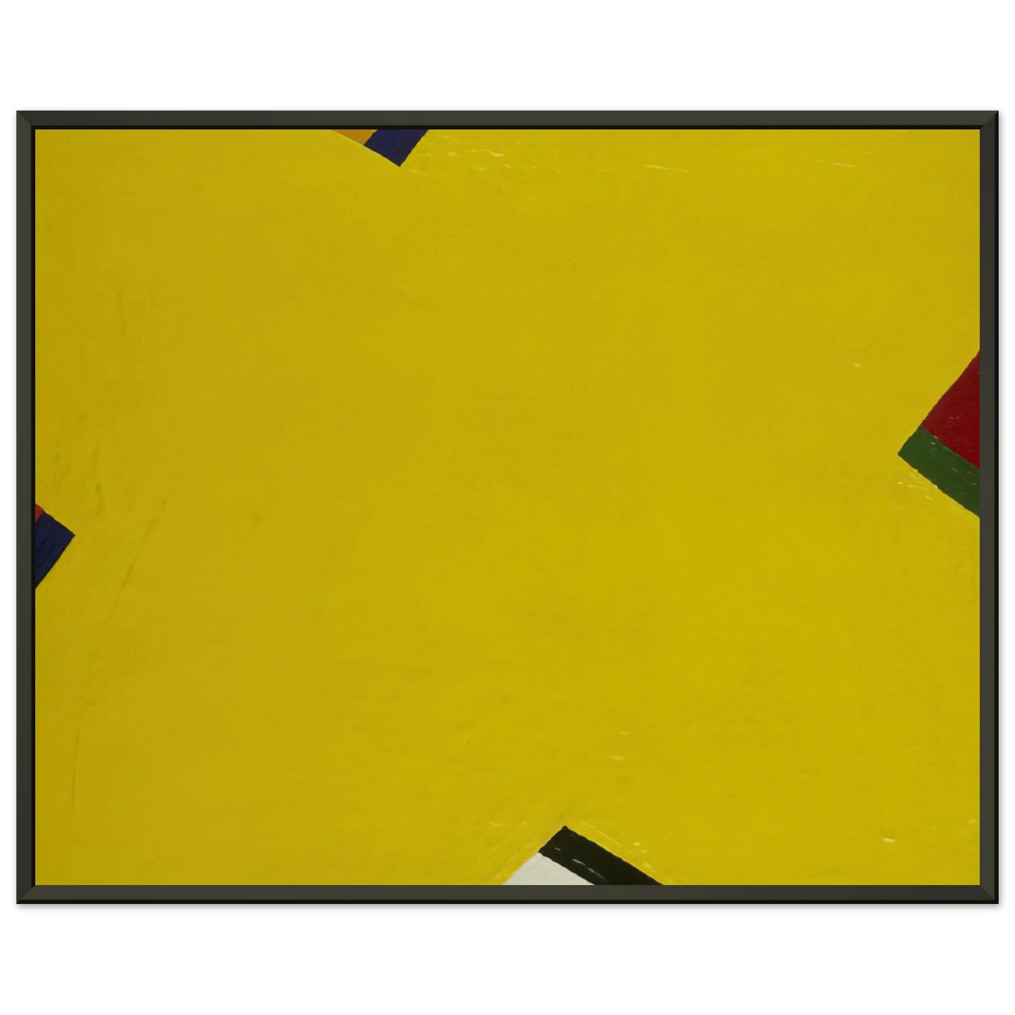 Al Held Yellow Framed Art Print - Aluminum Frame - 60x80 cm / 24x32 inches