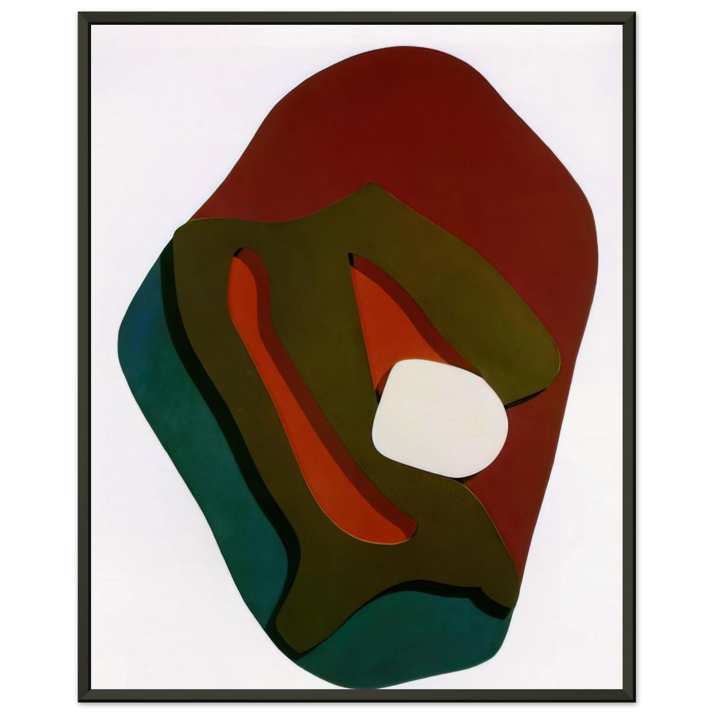 Jean Arp Terrestrial Forest Form Framed Art Print - Aluminum Frame - 70x100 cm / 28x40 inches