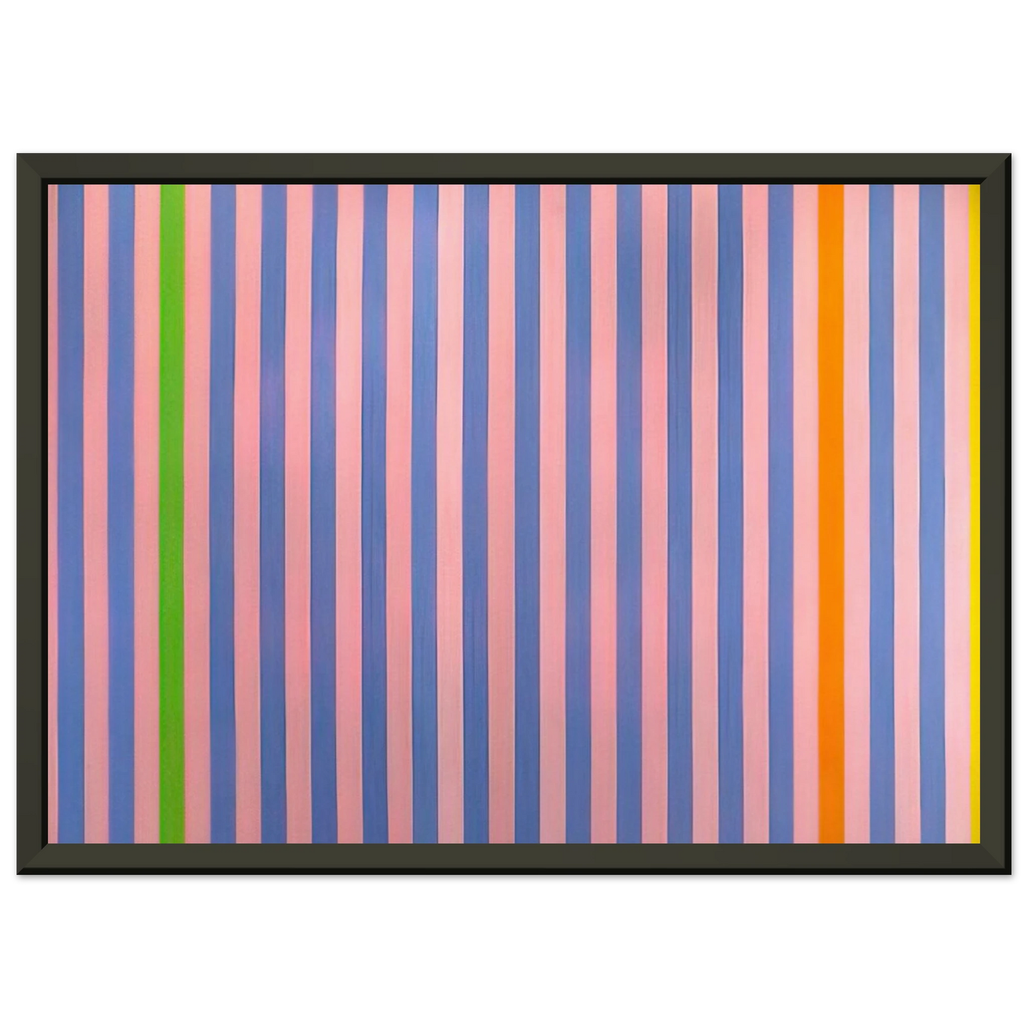 Gene Davis Sweet ScoreSkylark 1960 Framed Art Print - Aluminum Frame - 70x100 cm / 28x40 inches