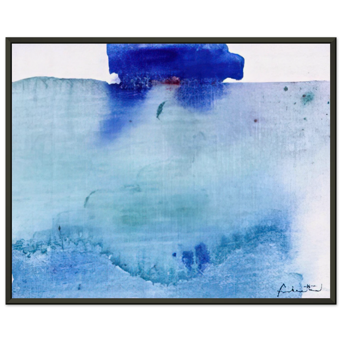 Helen Frankenthaler Untitled 1982 Framed Art Print - Aluminum Frame - 70x100 cm / 28x40 inches