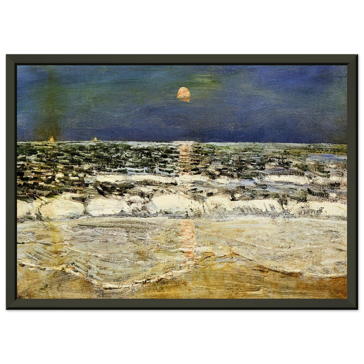 Childe Hassam East Hampton Framed Art Print - Aluminum Frame - 40x50 cm / 16x20 inches