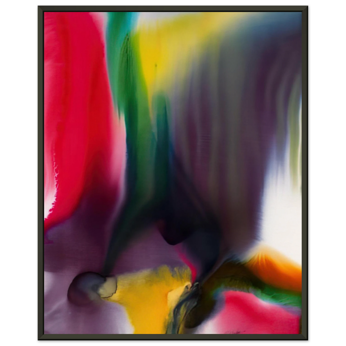 Paul Jenkins  Phenomena Agate Bridge Framed Art Print  - Aluminum Frame - 60x80 cm / 24x32 inches