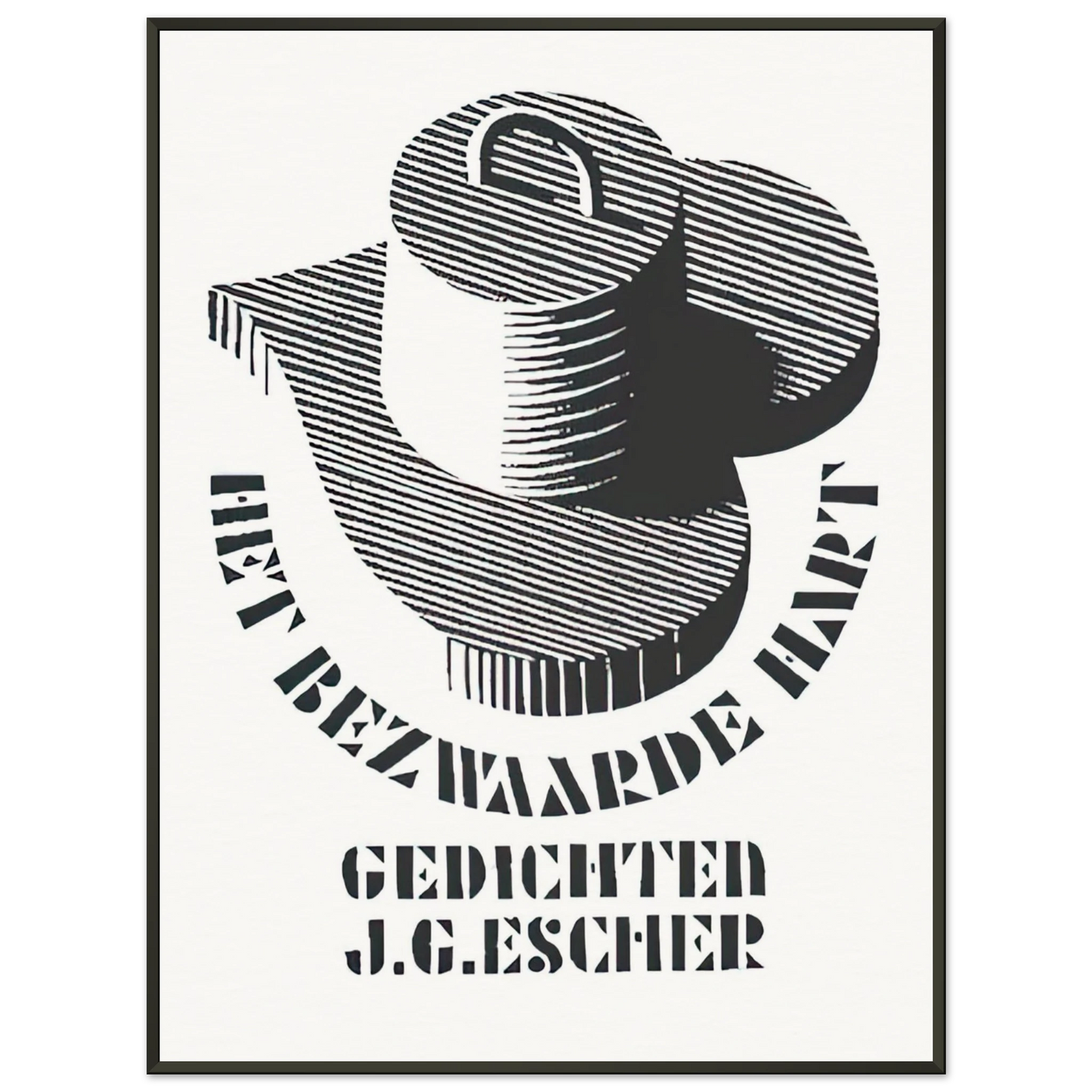 MC Escher  ESCHER 26 Framed Art Print  - Aluminum Frame - 40x50 cm / 16x20 inches