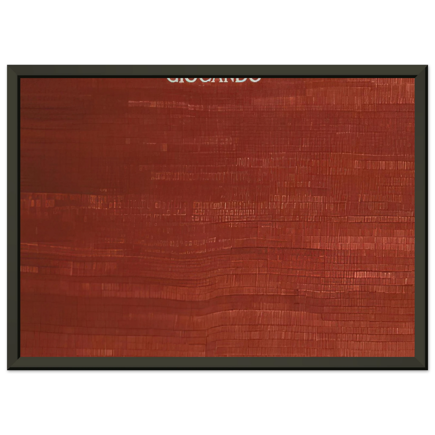 Alighiero Boetti GIOCANDO Framed Art Print - Aluminum Frame - 60x80 cm / 24x32 inches