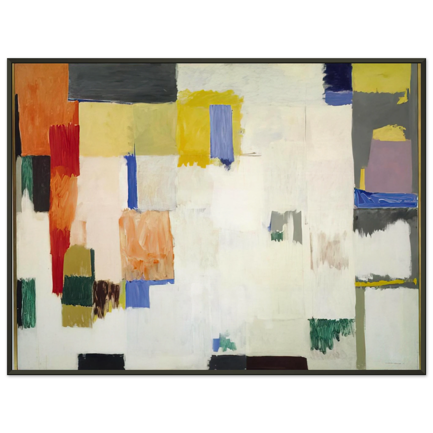 Emil Schumacher Untitled 1956 Framed Art Print - Aluminum Frame - 40x50 cm / 16x20 inches