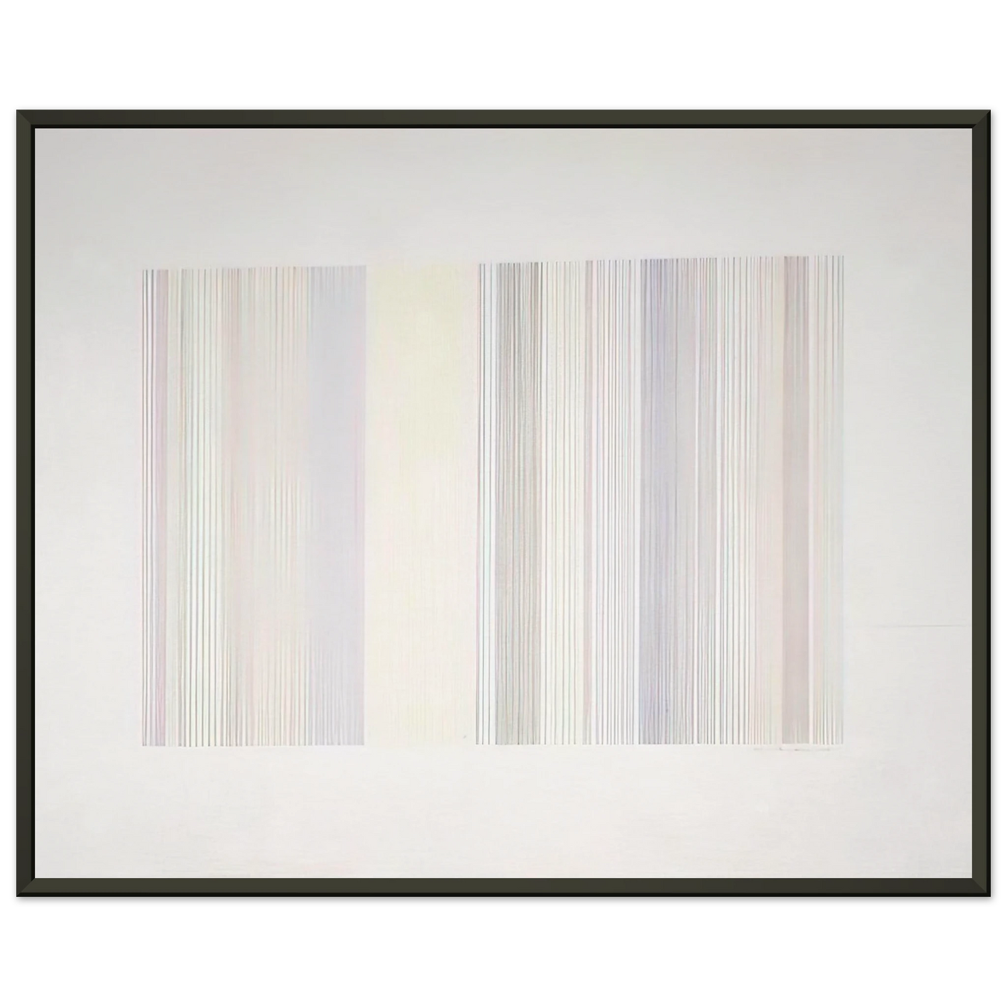 Gene Davis  Cold Turkey  1973 Framed Art Print  - Aluminum Frame - 40x50 cm / 16x20 inches