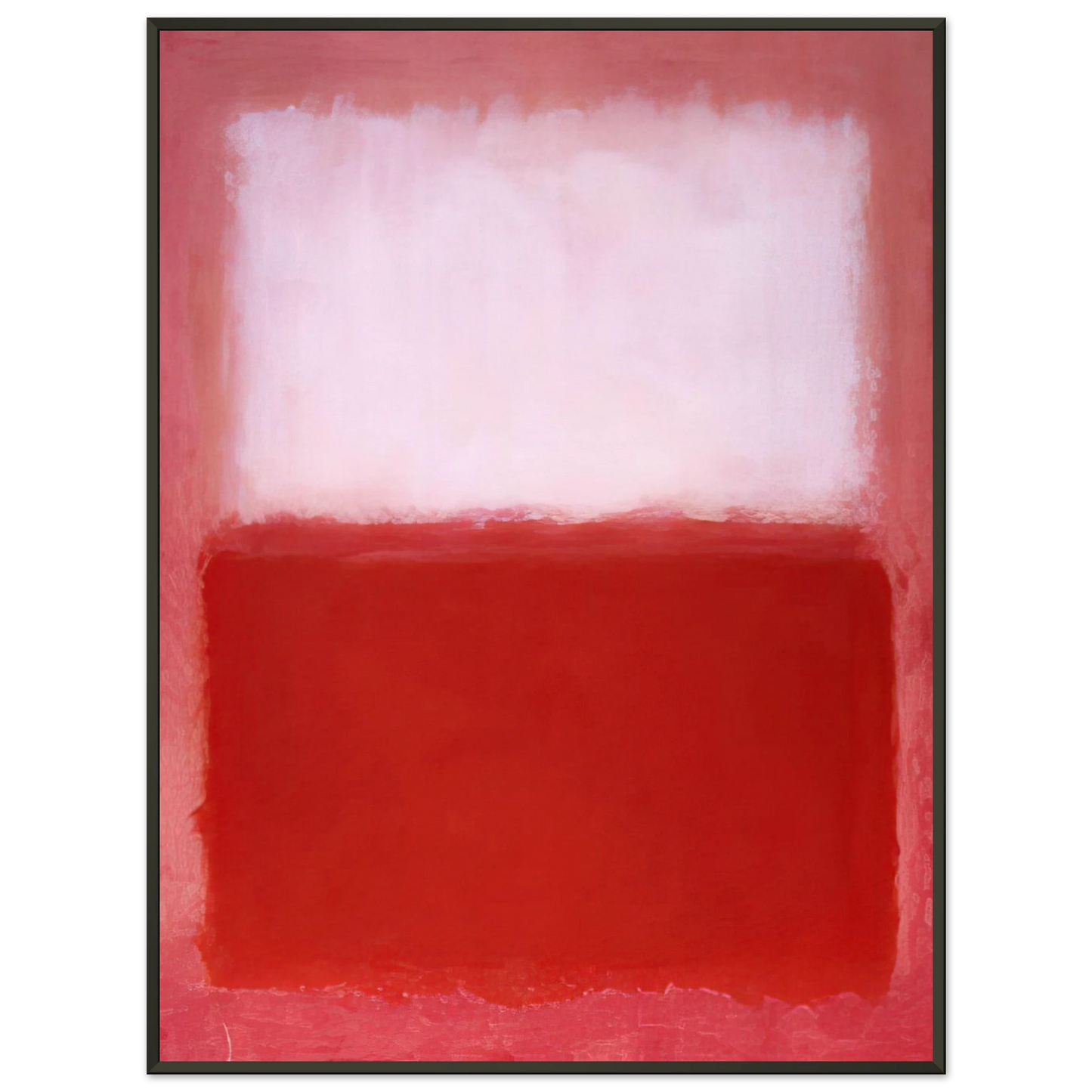 Mark Rothko White Over Red 1957 Framed Art Print - Aluminum Frame - 70x100 cm / 28x40 inches