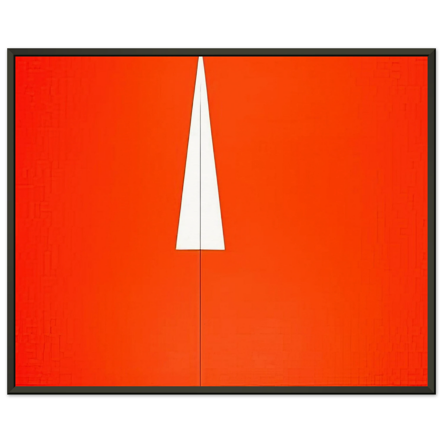 Carmen Herrera Red with White Triangle 1961 Framed Art Print - Aluminum Frame - 40x50 cm / 16x20 inches