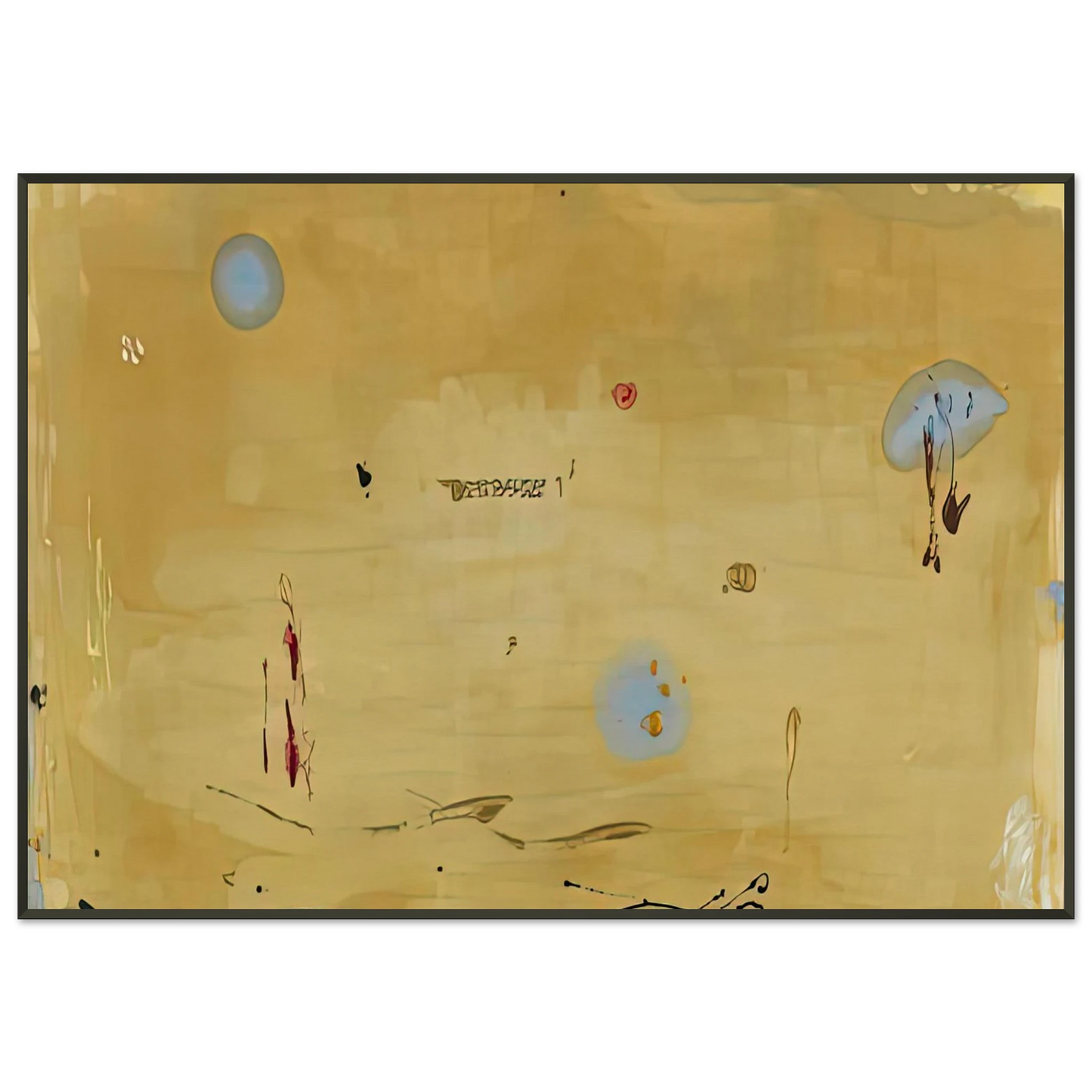 Helen Frankenthaler Brother Angel 1983 Framed Art Print - Aluminum Frame - 21x29.7 cm / 8x12"