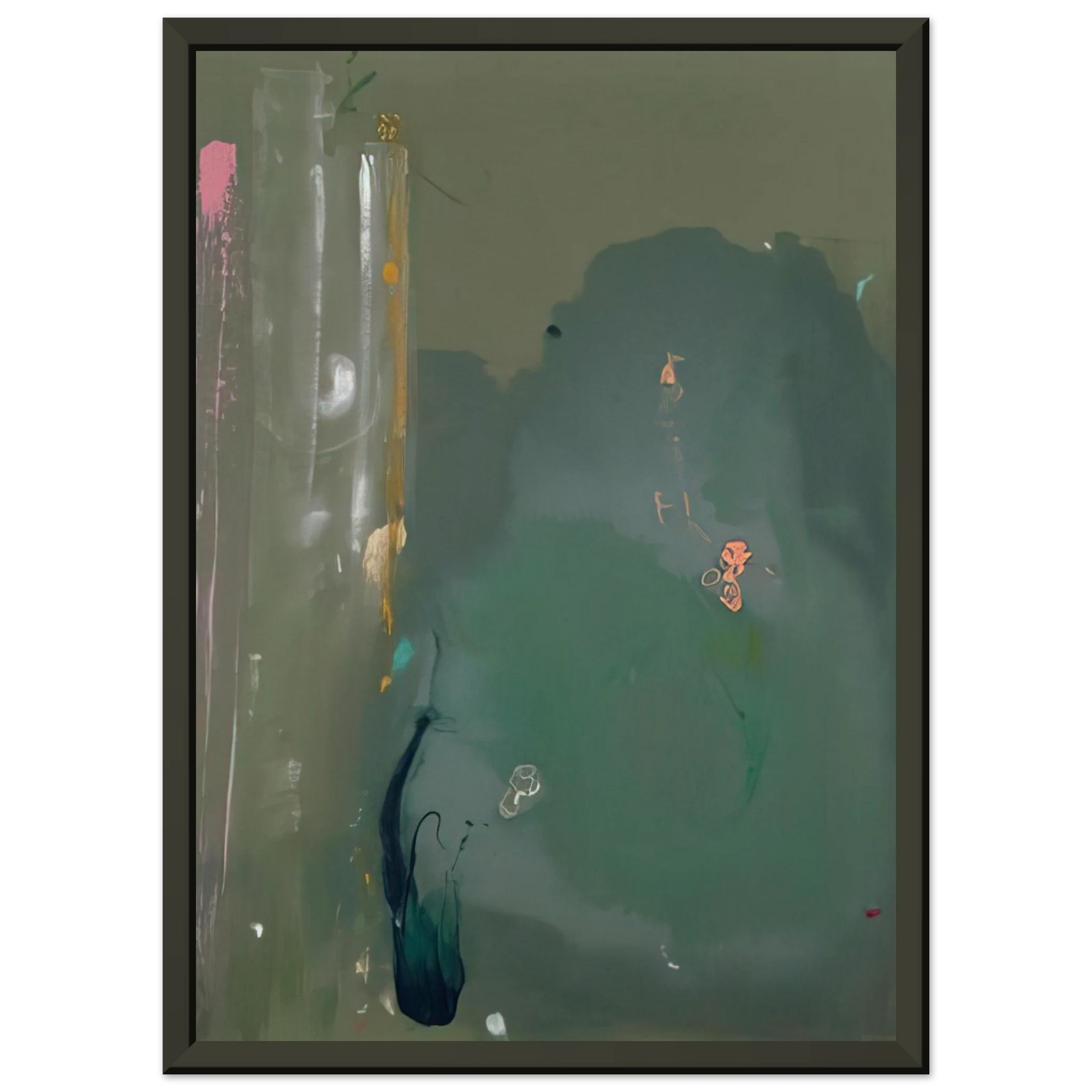Helen Frankenthaler  Cote d Argent  1980 Framed Art Print  - Aluminum Frame - 60x80 cm / 24x32 inches
