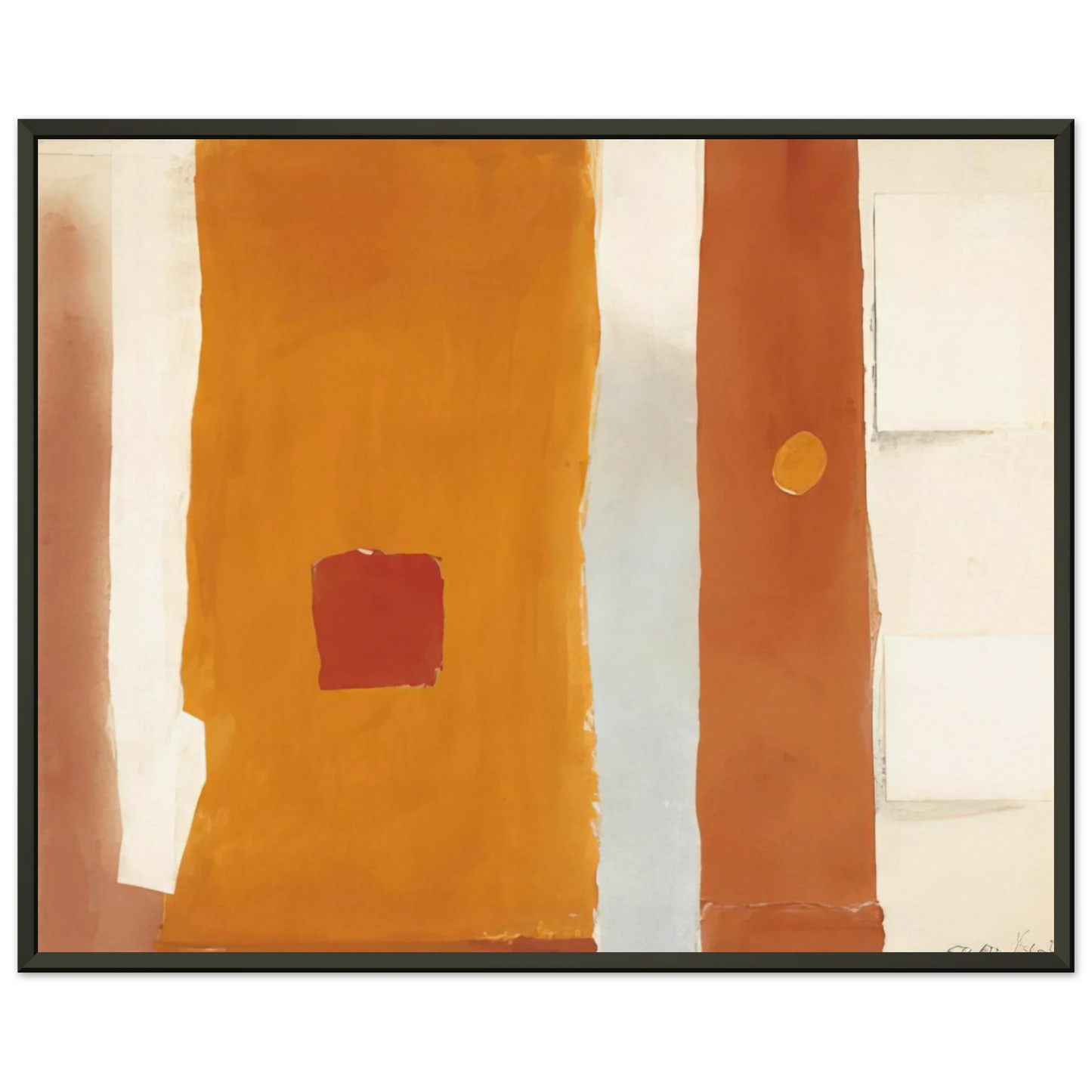 Esteban Vicente UNTITLED 1982 Framed Art Print - Aluminum Frame - 70x100 cm / 28x40 inches
