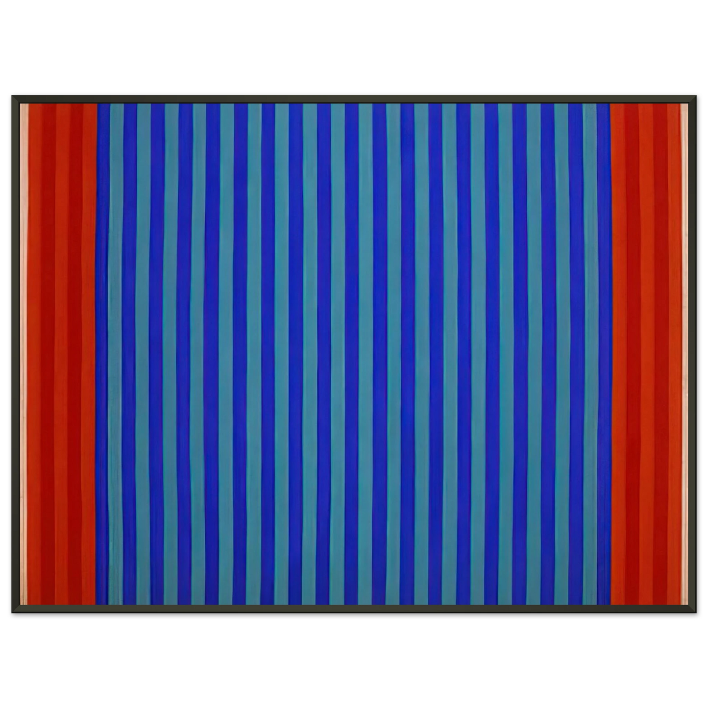 Gene Davis Untitled 1962 Framed Art Print - Aluminum Frame - 60x80 cm / 24x32 inches