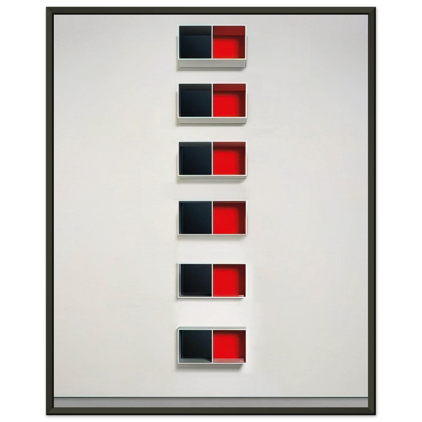 Donald Judd Untitled Menziken 8816 1988 Framed Art Print - Aluminum Frame - 40x50 cm / 16x20 inches