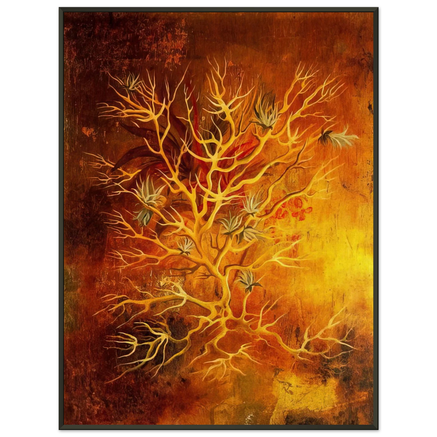Remedios Varo PLANT 1960 Framed Art Print - Aluminum Frame - 40x50 cm / 16x20 inches