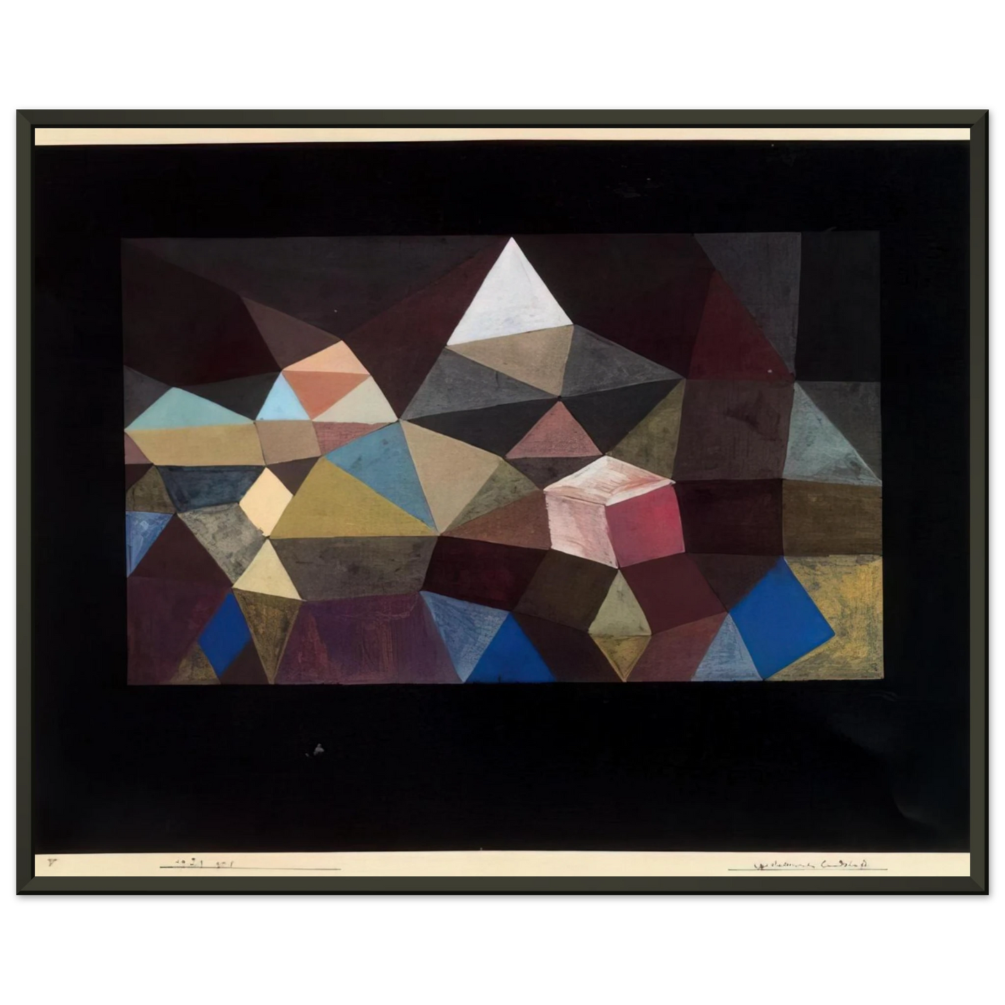 Paul Klee CRYSTALLINE LANDSCAPE 1929 Framed Art Print - Aluminum Frame - 40x50 cm / 16x20 inches