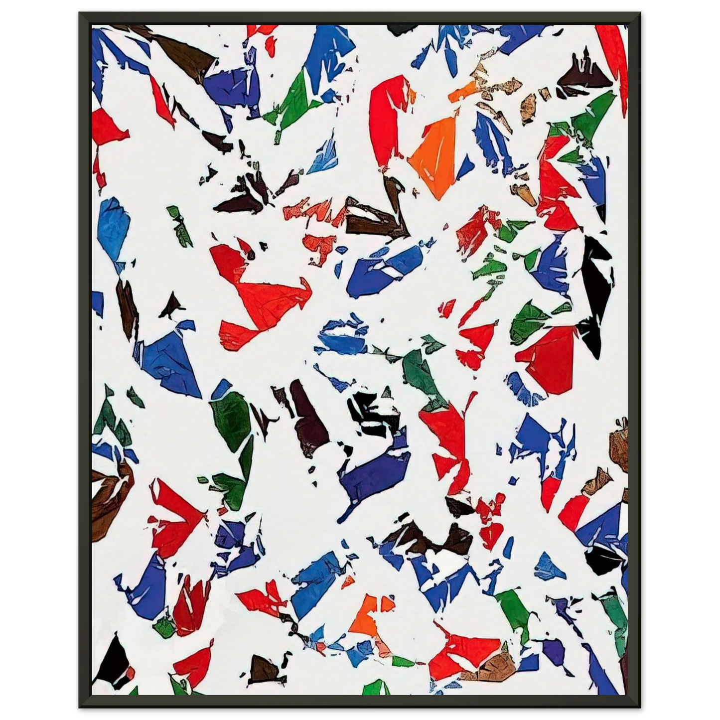 Simon Hantai Blancs 1973 Framed Art Print - Aluminum Frame - 40x50 cm / 16x20 inches