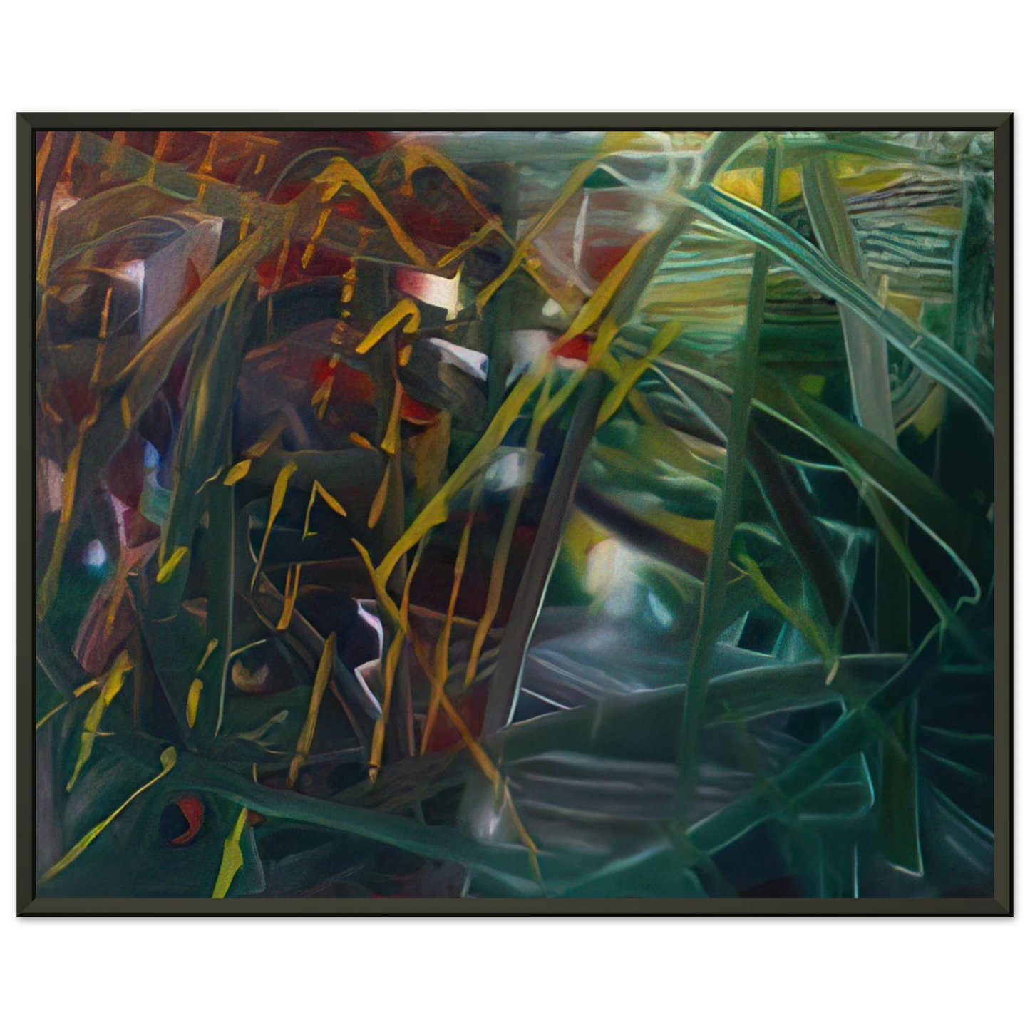 Gerhard Richter ABSTRACT PAINTING NO 439 Framed Art Print - Aluminum Frame - 70x100 cm / 28x40 inches