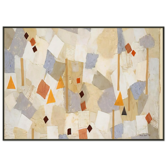 Anne Ryan  Number 547  1954 Framed Art Print  - Aluminum Frame - 21x29.7 cm / 8x12"