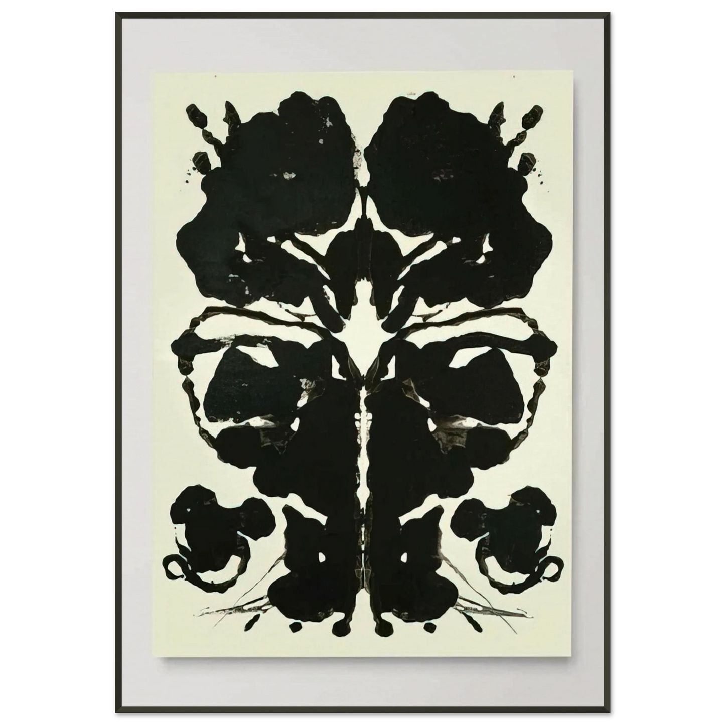 Andy Warhol Rorschach Framed Art Print - Aluminum Frame - 21x29.7 cm / 8x12"