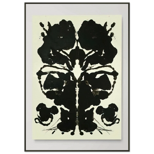 Andy Warhol  Rorschach Framed Art Print  - Aluminum Frame - 21x29.7 cm / 8x12"