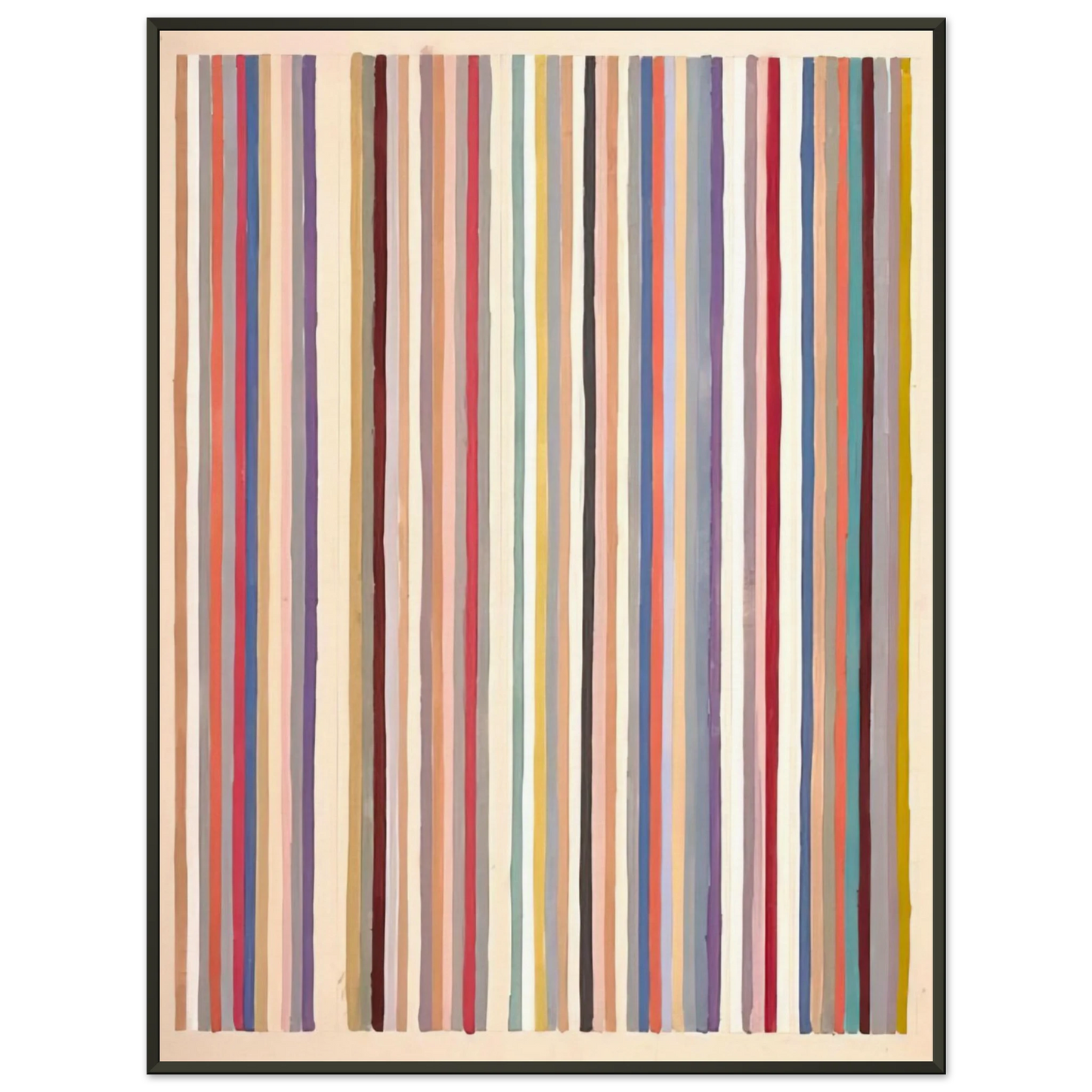 Gene Davis Circus 1979 Framed Art Print - Aluminum Frame - 60x80 cm / 24x32 inches
