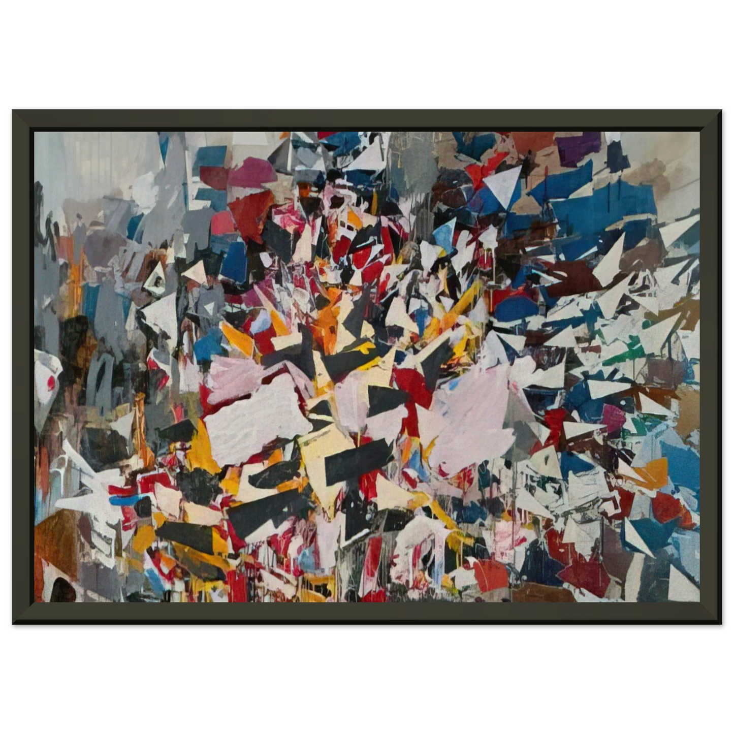Robert Goodnough Upward Direction 1988 Framed Art Print - Aluminum Frame - 40x50 cm / 16x20 inches