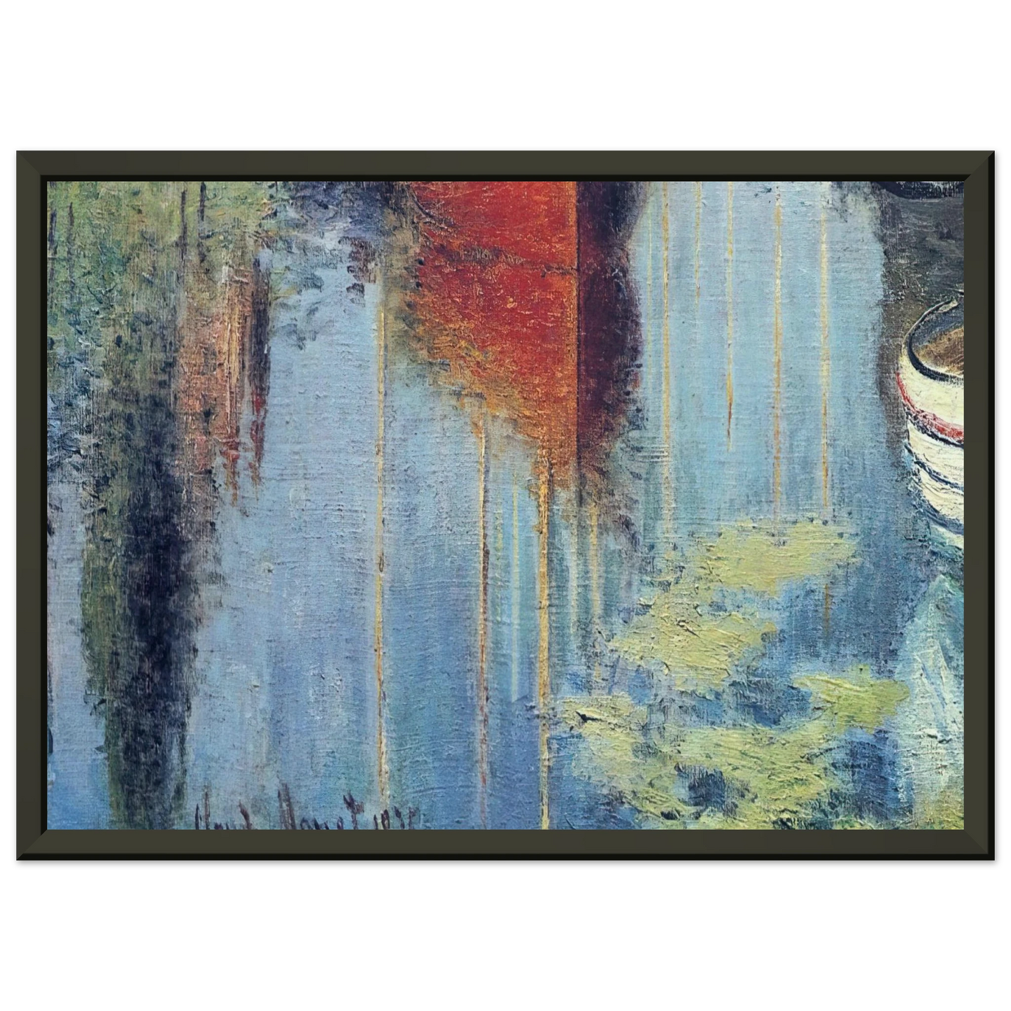 claude monet Yachts At Argenteuil Framed Art Print - Aluminum Frame - 60x80 cm / 24x32 inches