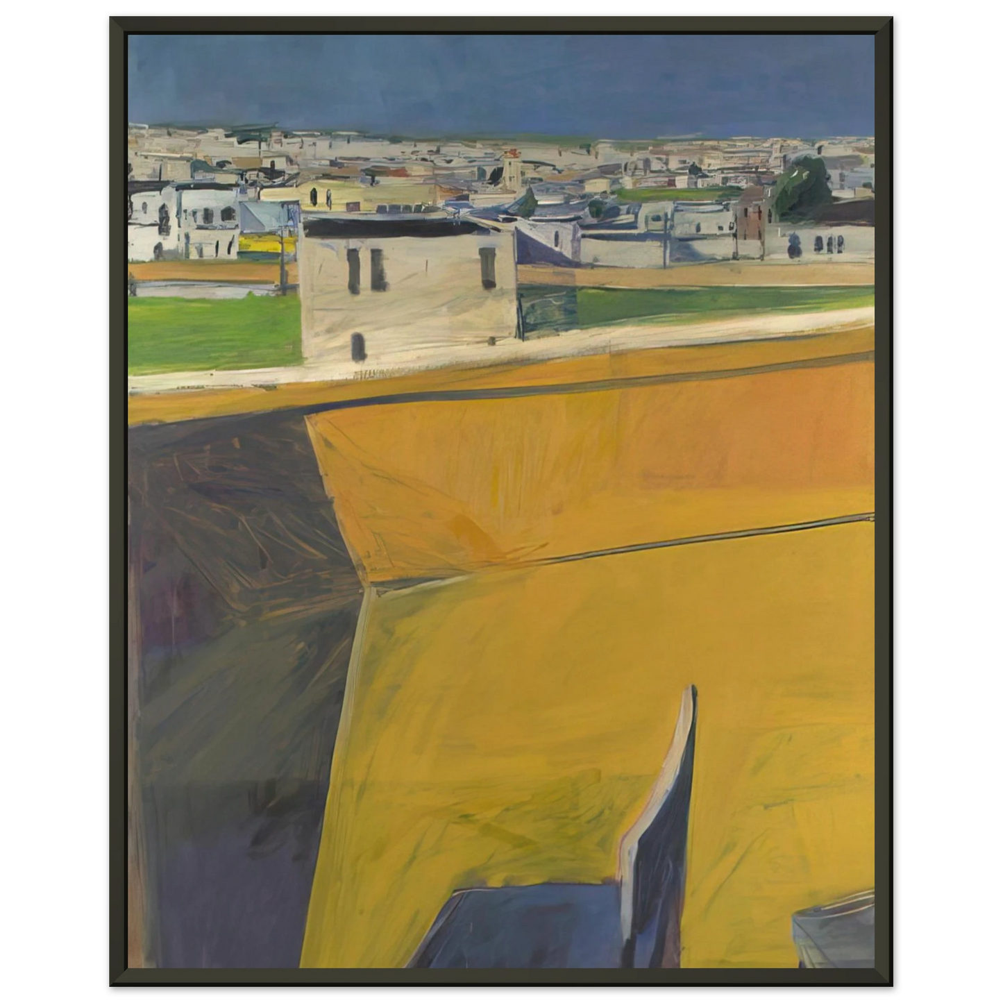 Richard Diebenkorn Yellow Porch Framed Art Print - Aluminum Frame - 70x100 cm / 28x40 inches