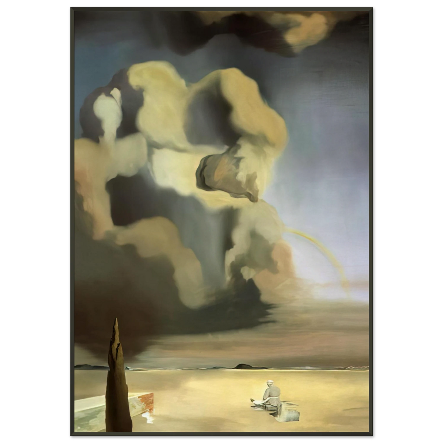 Salvador Dali THE SPECTRE AND THE PHANTOM Framed Art Print - Aluminum Frame - 21x29.7 cm / 8x12"