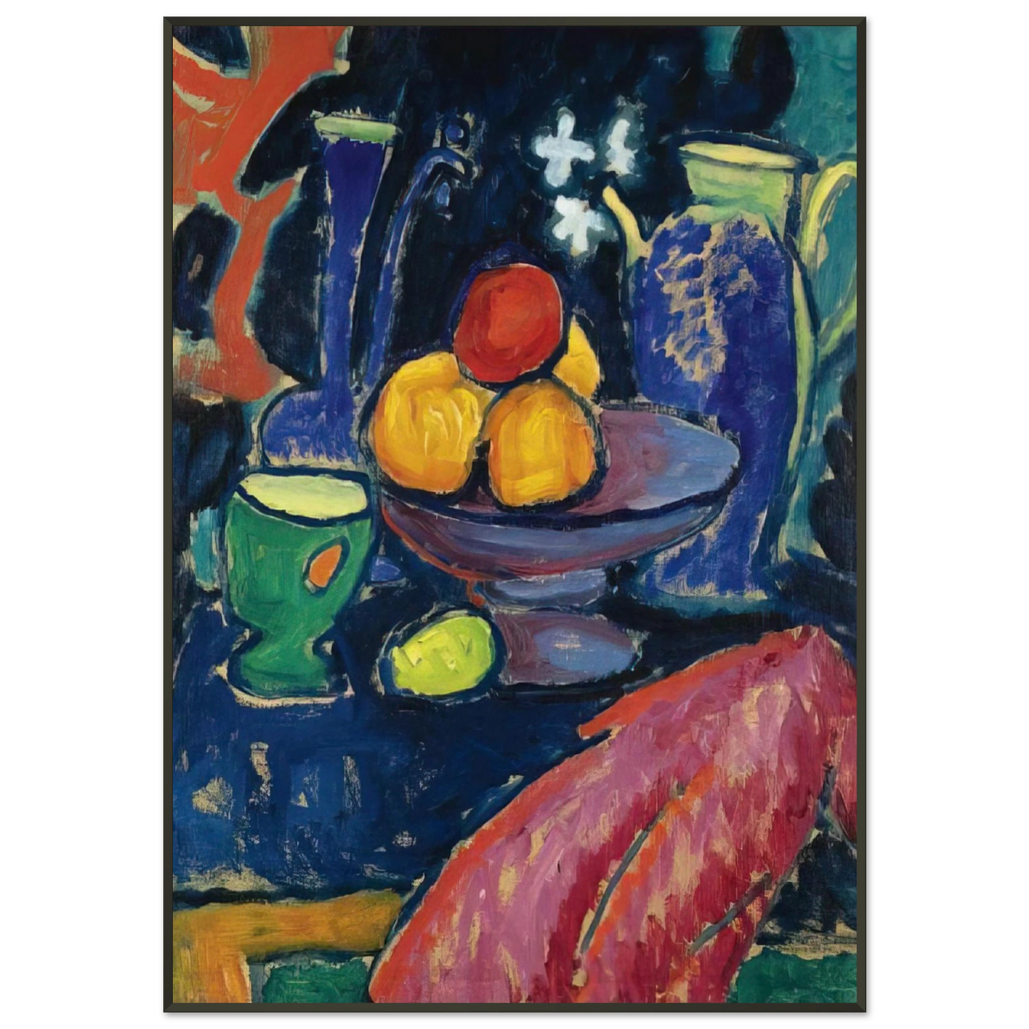 Alexej von Jawlensky STILL LIFE WITH JUG 1913 Framed Art Print - Aluminum Frame - 21x29.7 cm / 8x12"