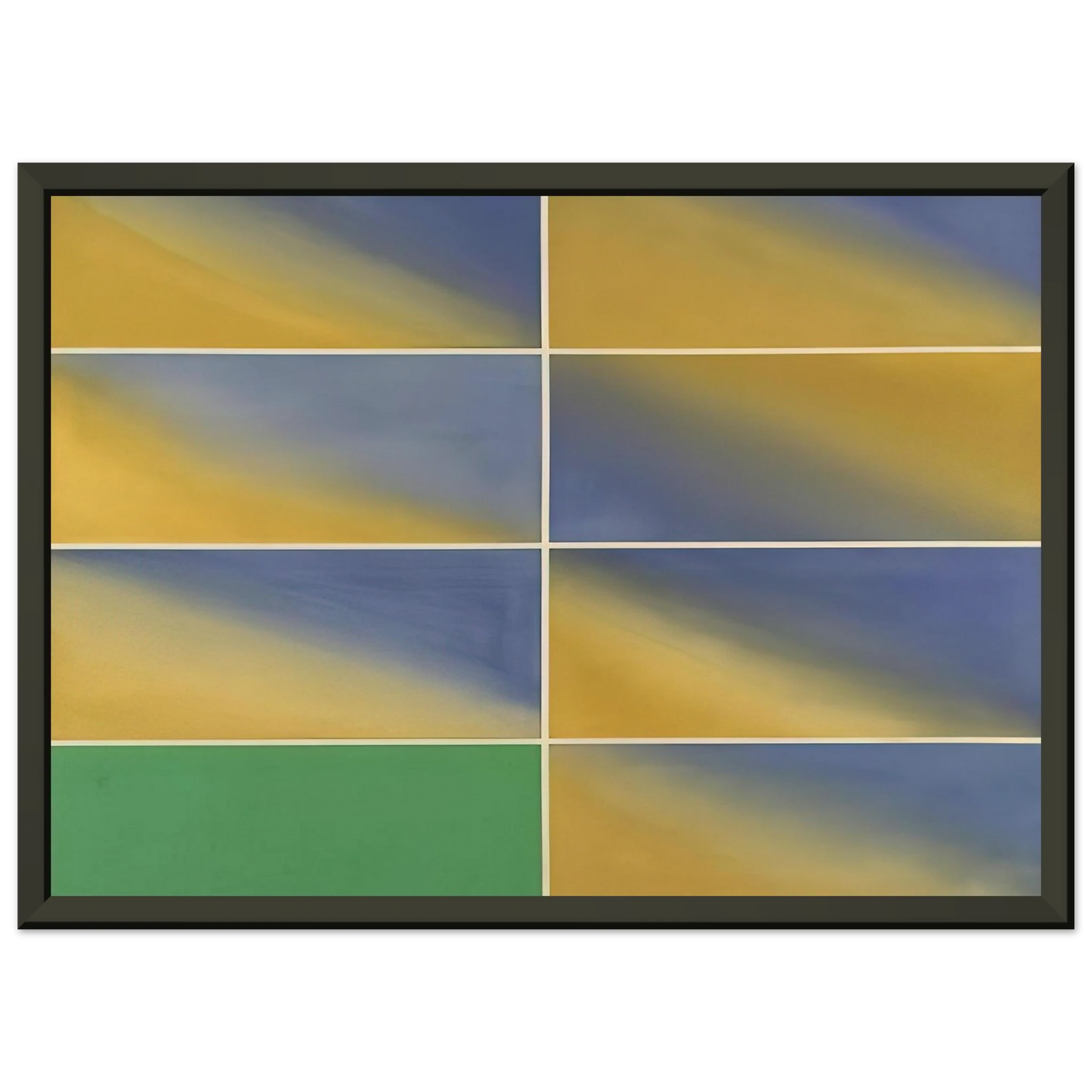 Mark Lancaster Cambridge Green 1968 Framed Art Print - Aluminum Frame - 70x100 cm / 28x40 inches