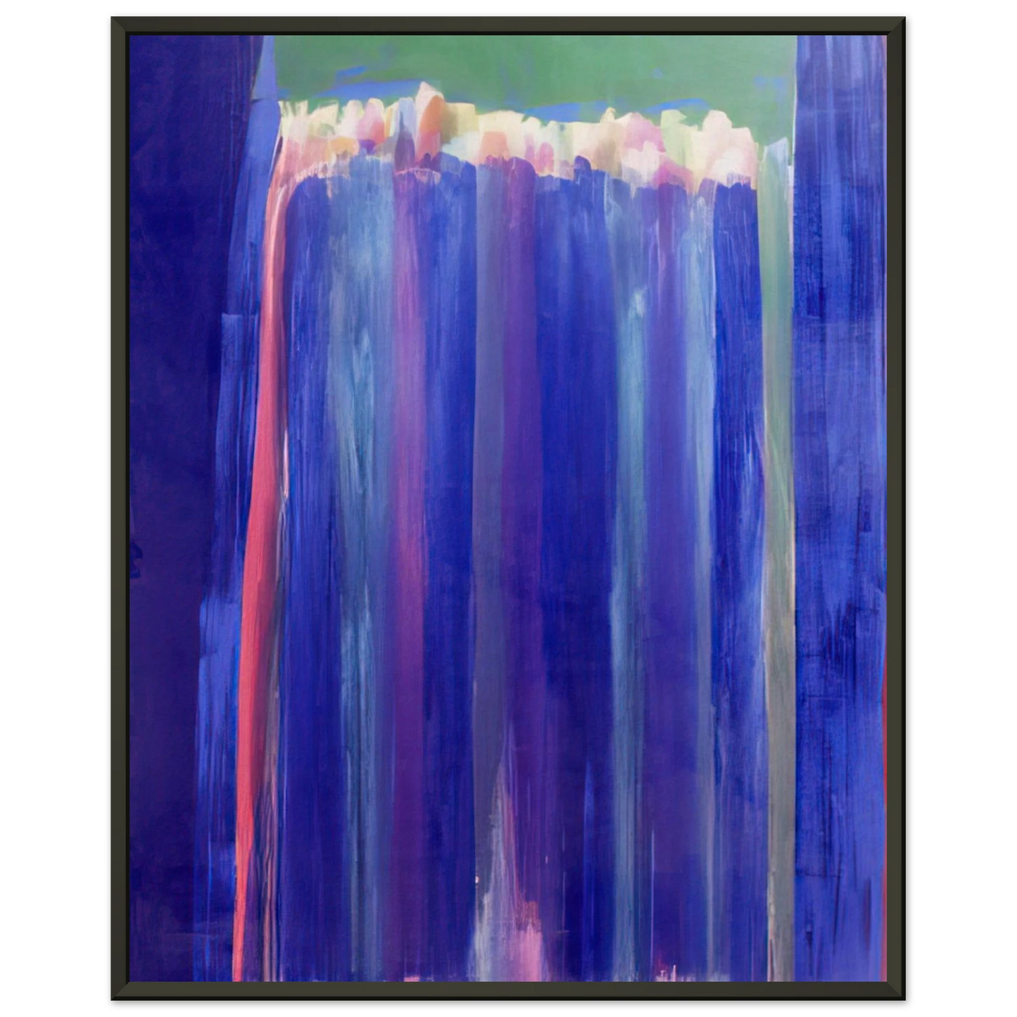 Ronnie Landfield Marine Mystery 1972 Framed Art Print - Aluminum Frame - 70x100 cm / 28x40 inches