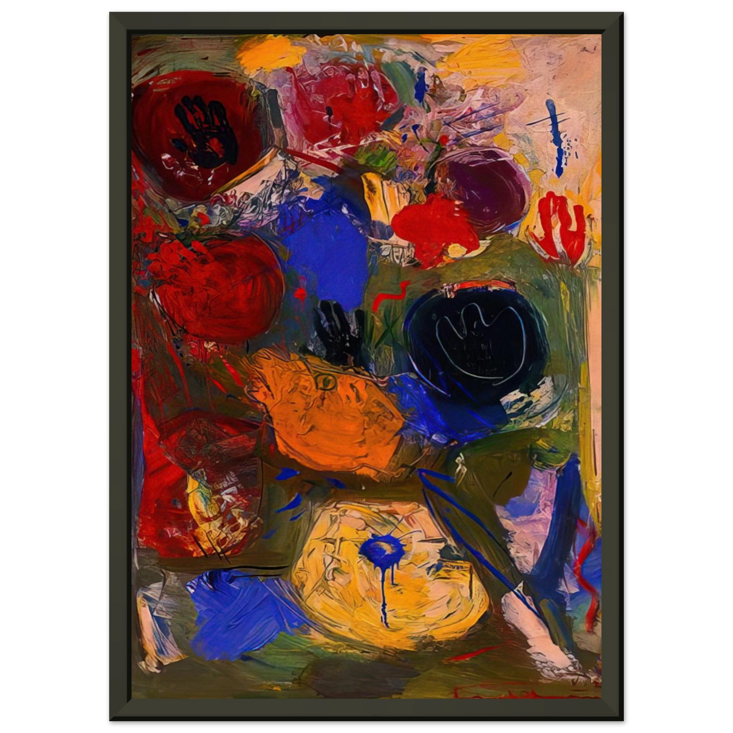 Hans Hofmann The Third Hand Framed Art Print - Aluminum Frame - 60x80 cm / 24x32 inches