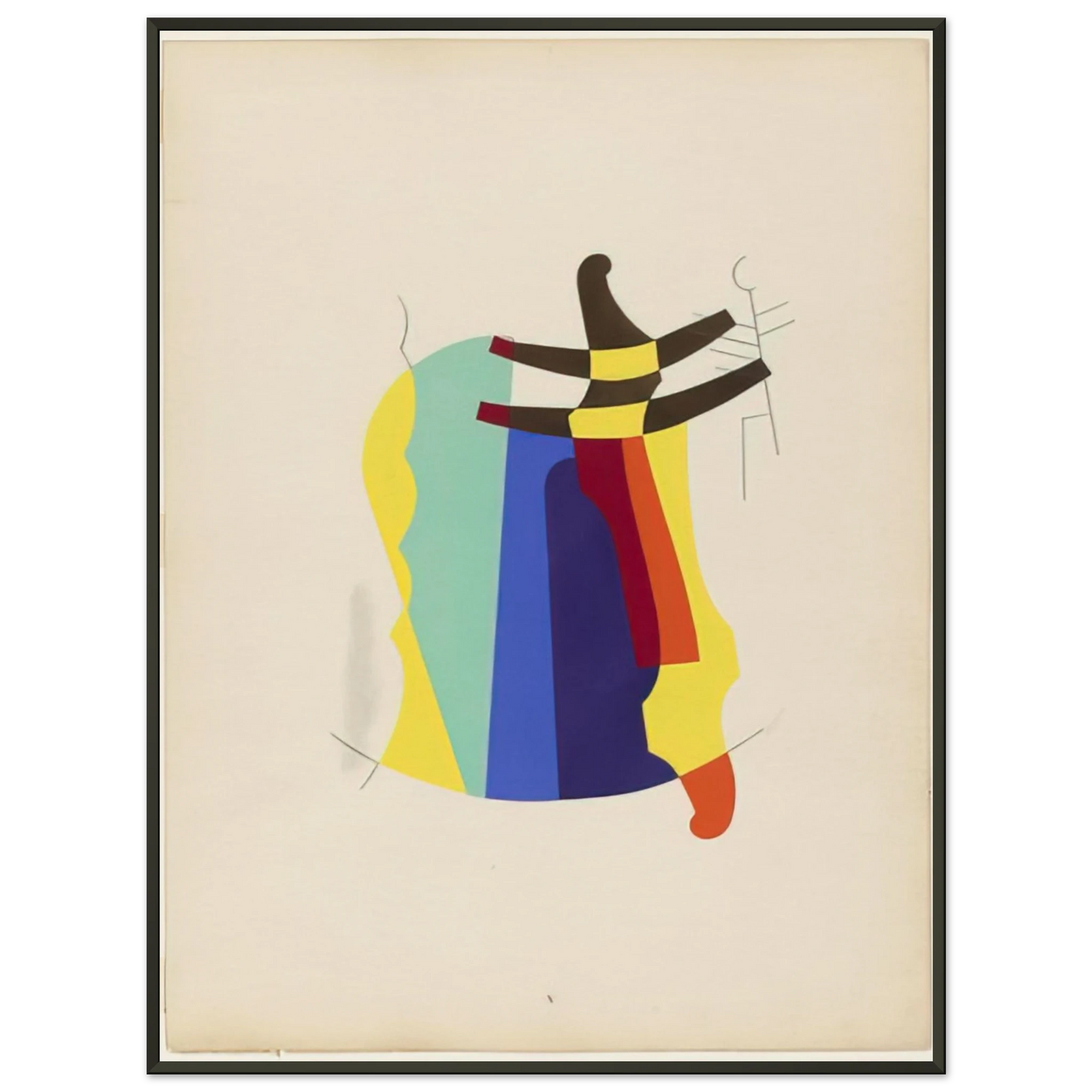 Man Ray LEGEND FROM THE PORTFOLIO REVOLVING DOORS 1926 Framed Art Print - Aluminum Frame - 70x100 cm / 28x40 inches