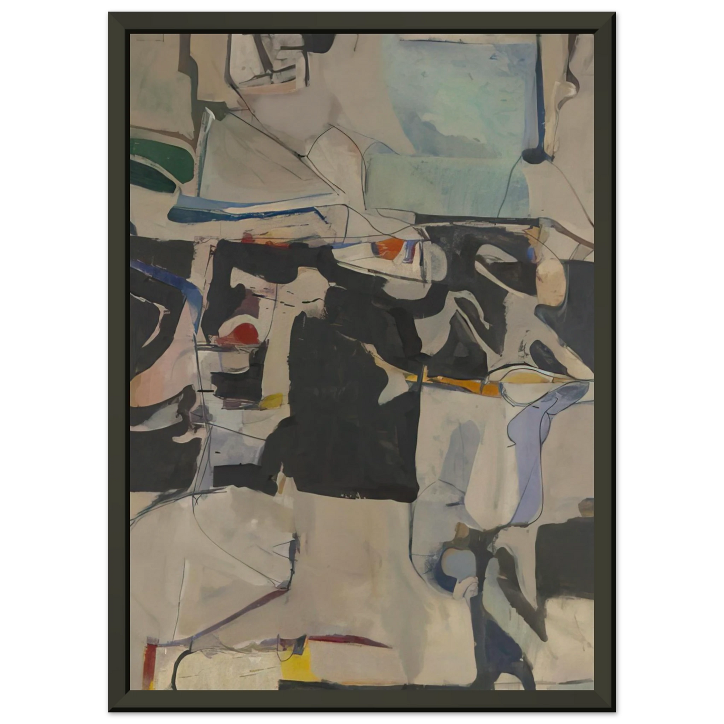 Richard Diebenkorn Urbana 6 Framed Art Print - Aluminum Frame - 40x50 cm / 16x20 inches