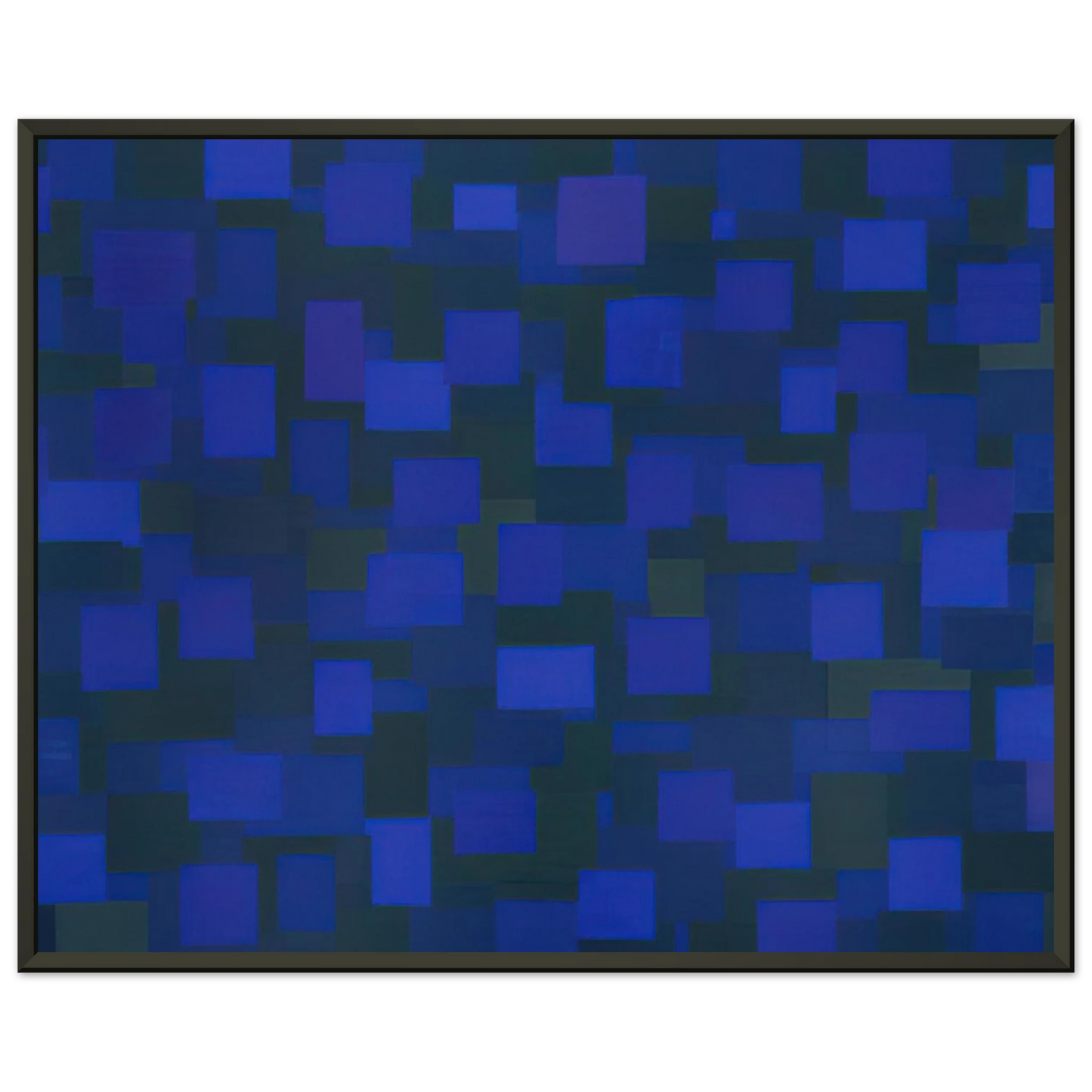 Ad Reinhardt Number 88 Blue 1950 Framed Art Print - Aluminum Frame - 60x80 cm / 24x32 inches