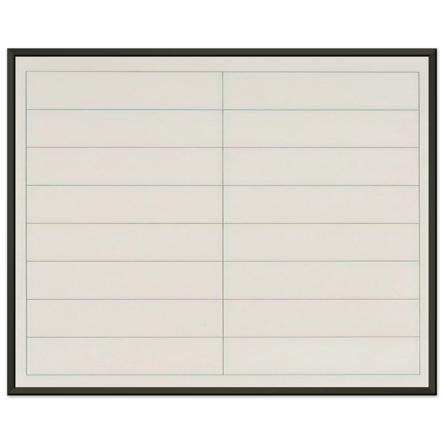Agnes Martin On a clear day 2 Framed Art Print - Aluminum Frame - 70x100 cm / 28x40 inches