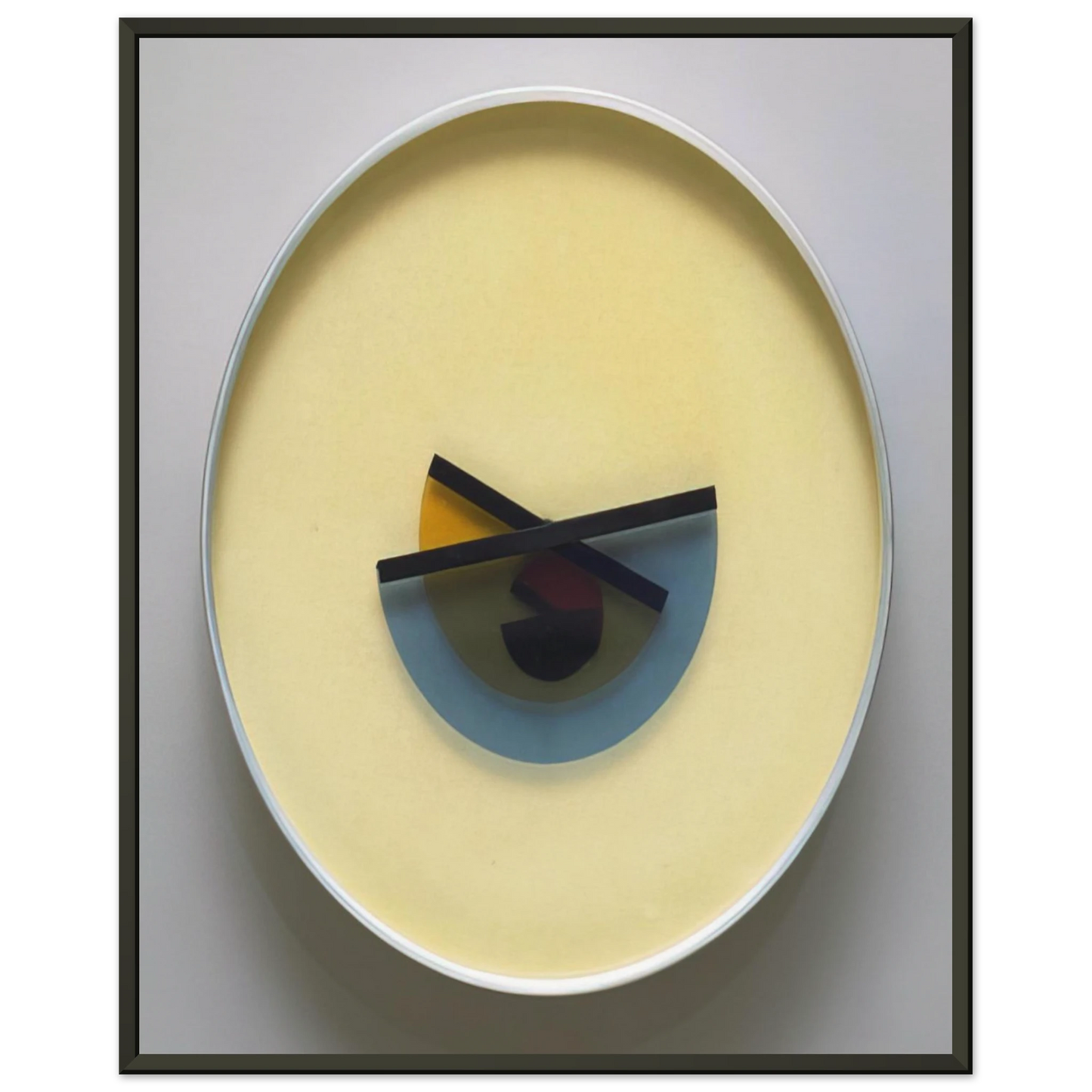 Bruno Munari LOra X Clock 1945 Framed Art Print - Aluminum Frame - 70x100 cm / 28x40 inches