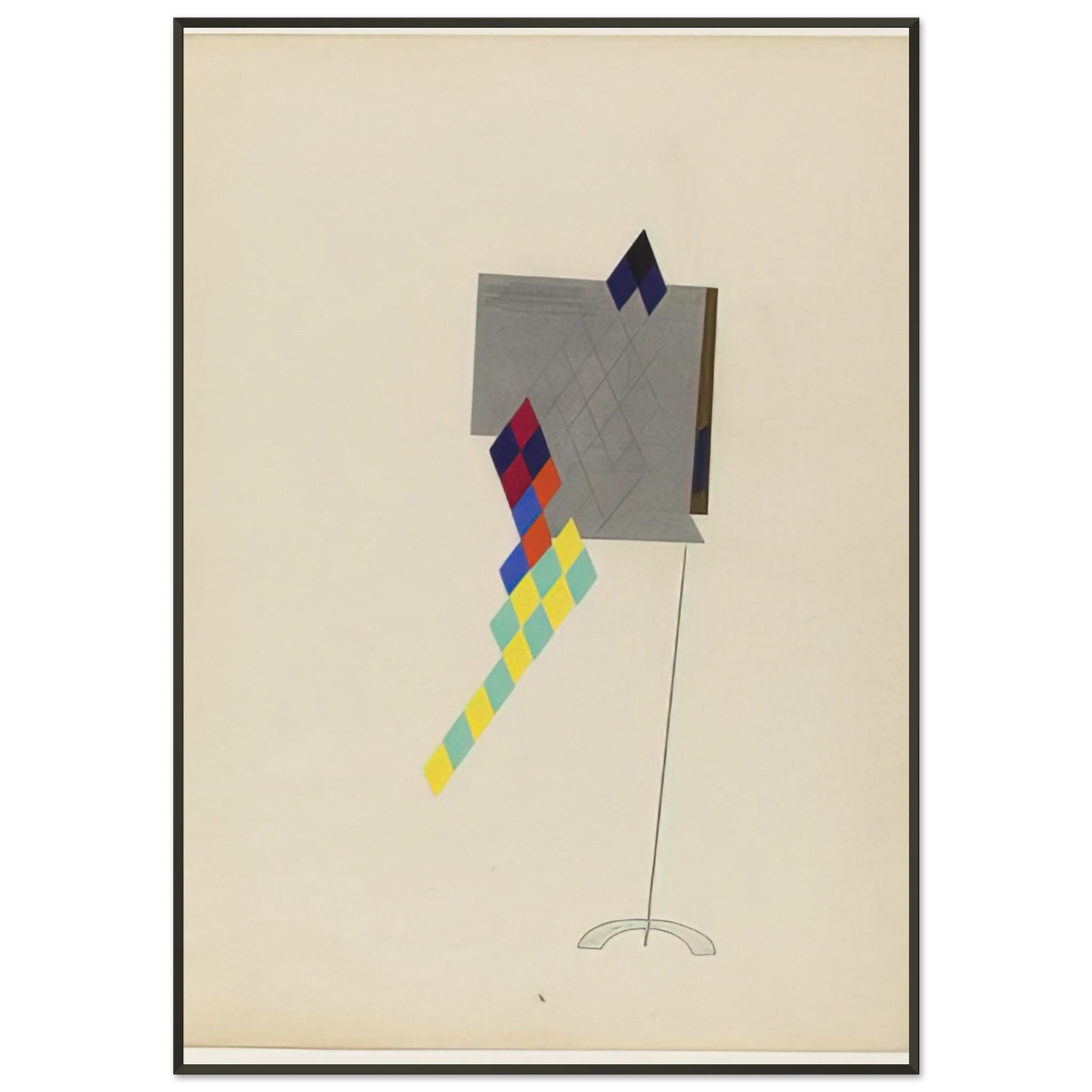 Man Ray DRAGONFLY FROM THE PORTFOLIO REVOLVING DOORS 1926 Framed Art Print - Aluminum Frame - 21x29.7 cm / 8x12"