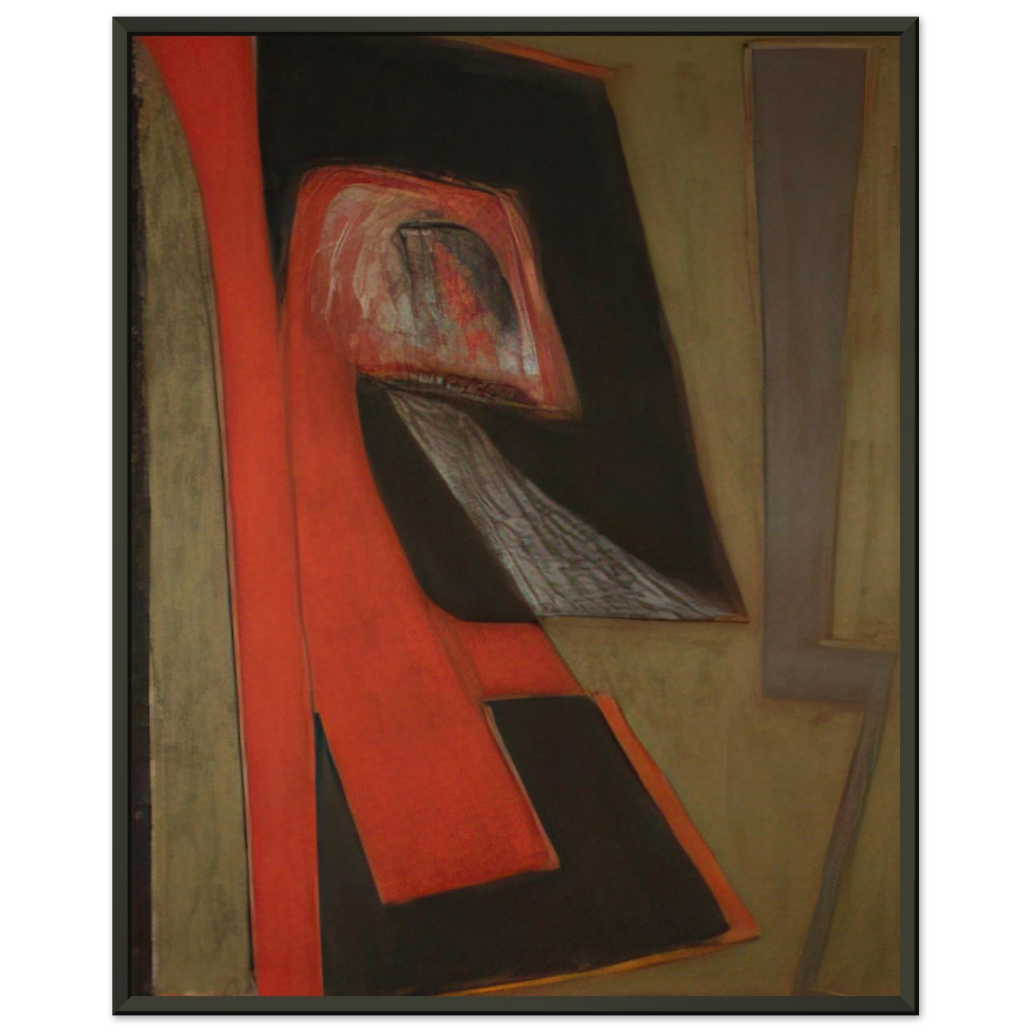 Will Barnet The Kiss 2009 United States Framed Art Print - Aluminum Frame - 40x50 cm / 16x20 inches