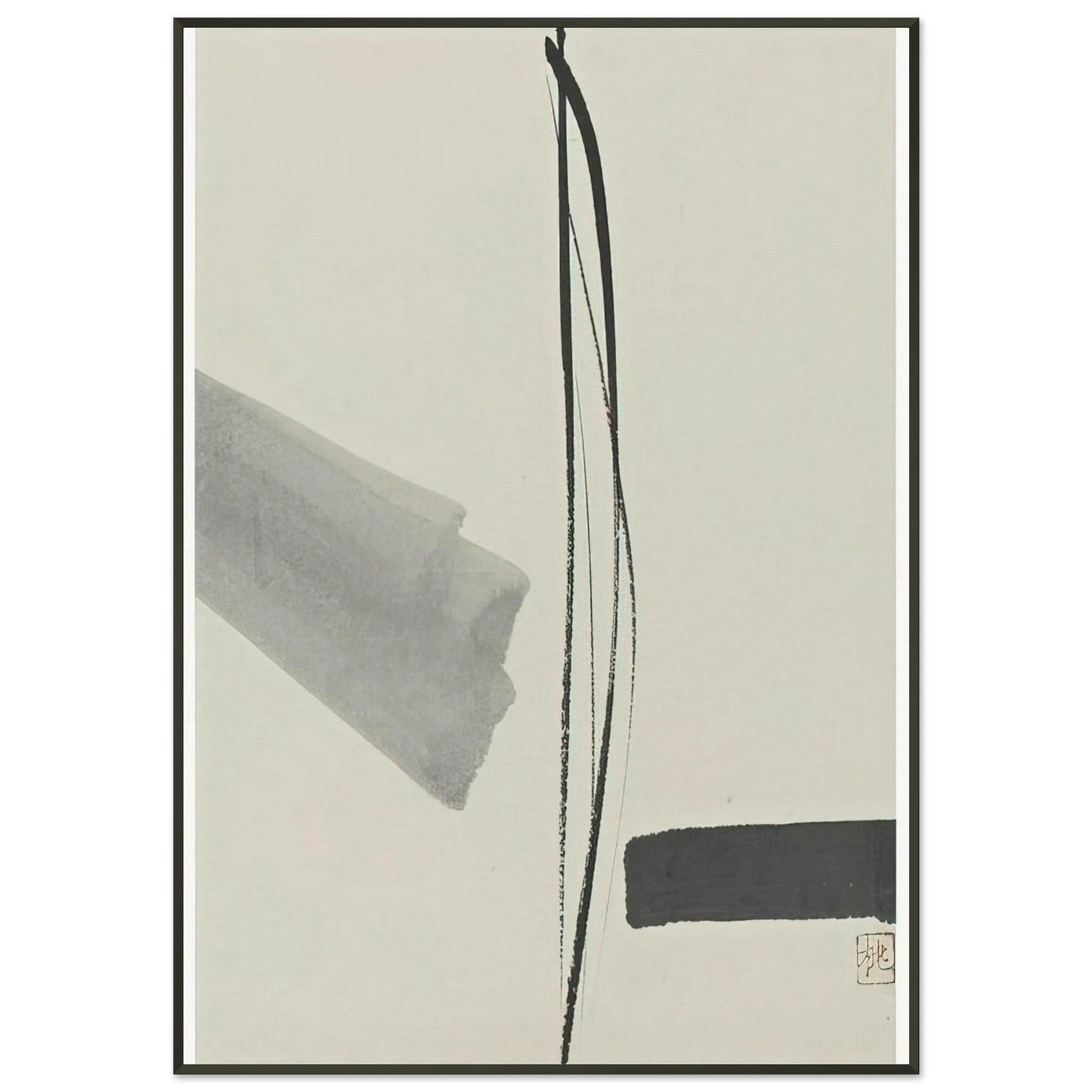 Toko Shinoda Untitled Abstract Expressionism Framed Art Print - Aluminum Frame - 21x29.7 cm / 8x12"